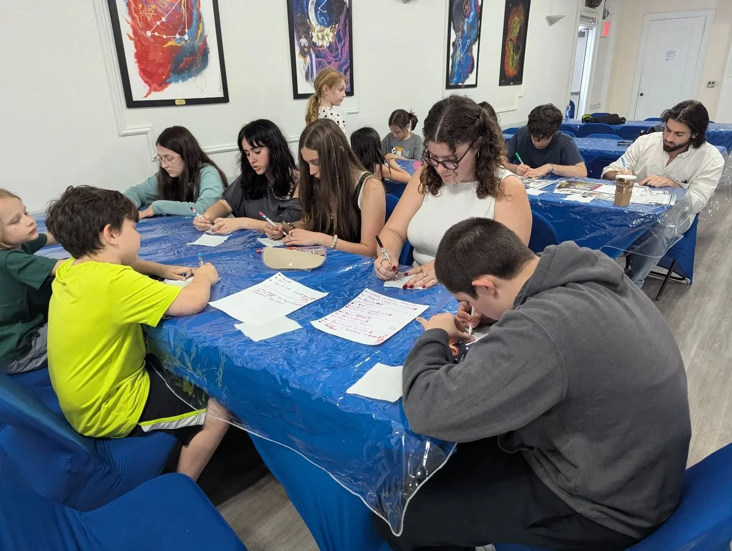 What a year!

We started and ended the year with Jewish art! Our goals have always been for students to feel joy and pride in being Jewish, to feel excited to connect to their stories and history, and to be ready to be in the world as Jewish adults.
