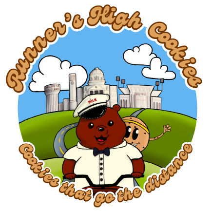 Runner's High Cookies Sticker Illustration