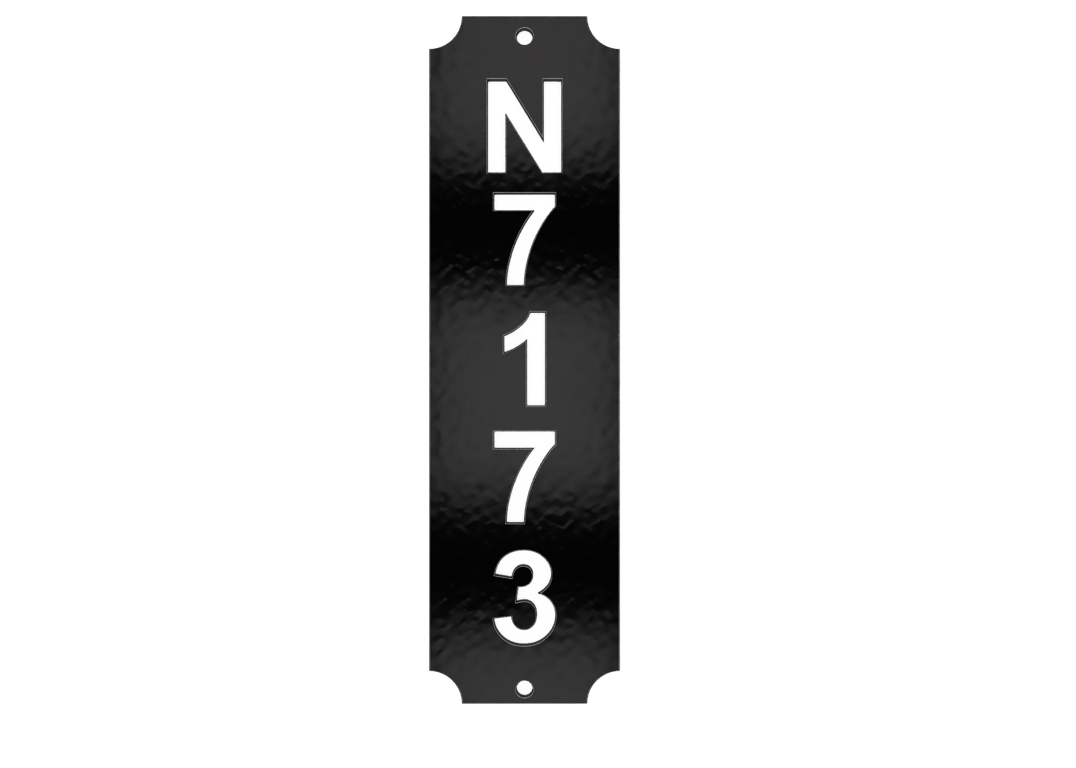 Vertical Address Sign