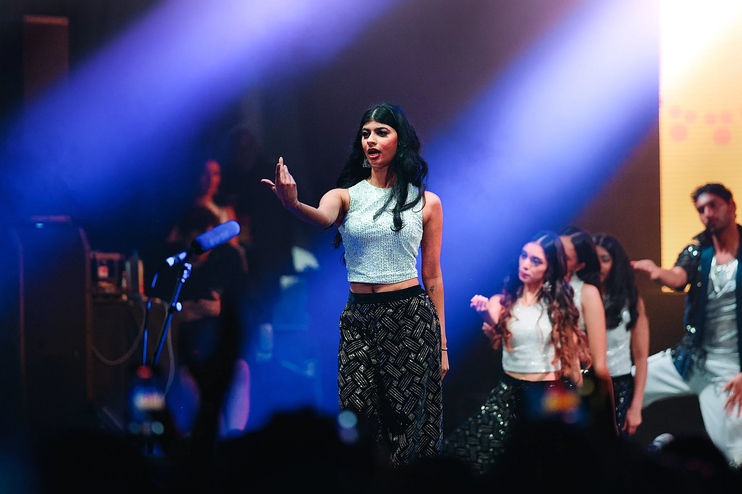 Maitreyi Jaywant dancing at Auckland Diwali 2025