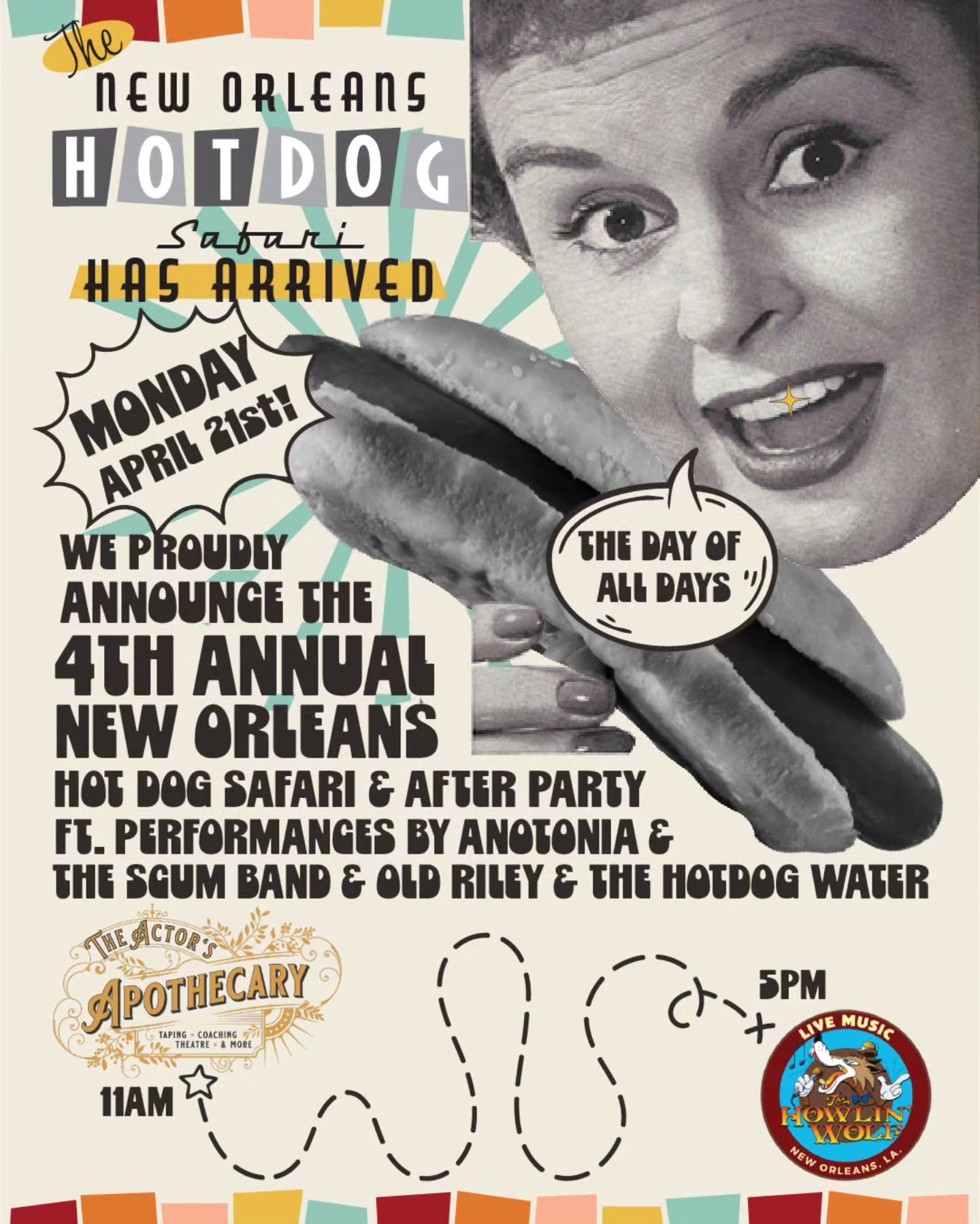 Today's the day! Last chance to get your shirts and scorecards! 11-2 @theactorsapothecary. 5pm-til @thehowlinwolfnola!