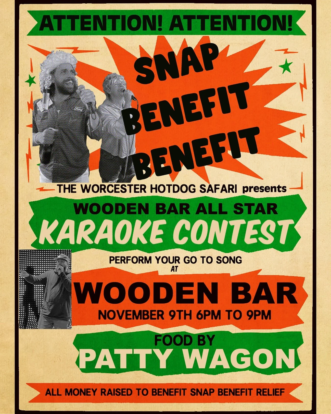 UPDATE: @pattywagonma will be serving up their full menu Sunday! BONE APPLE TEETH BIBBIES!
Let's get together let's have some fun and let's do some good!