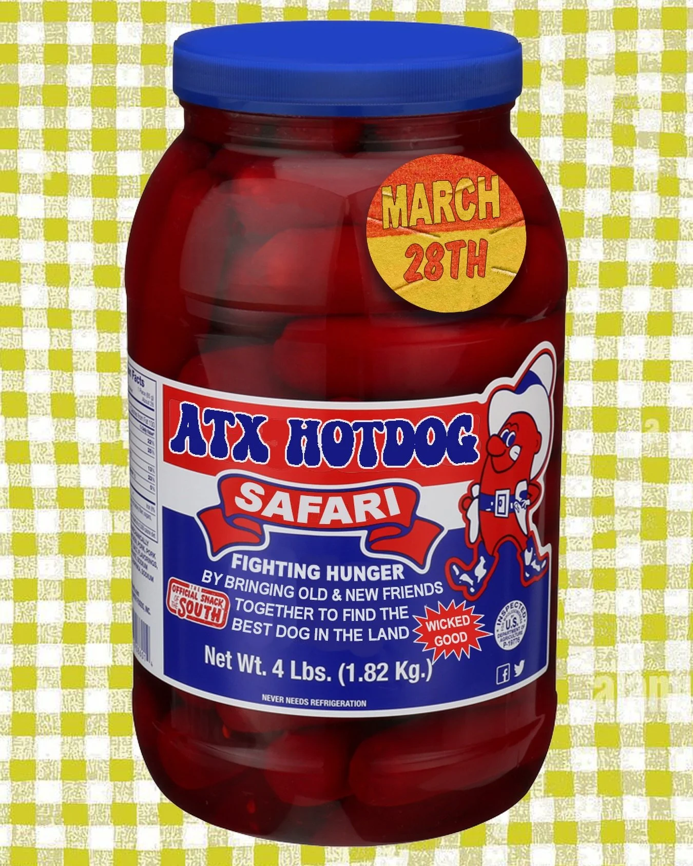 We are VERY excited to announce that this years date for the inaugural AUSTIN HOTDOG SAFAR is March 28thI! Let's get weird in Austin and see what the Bat City has in store!