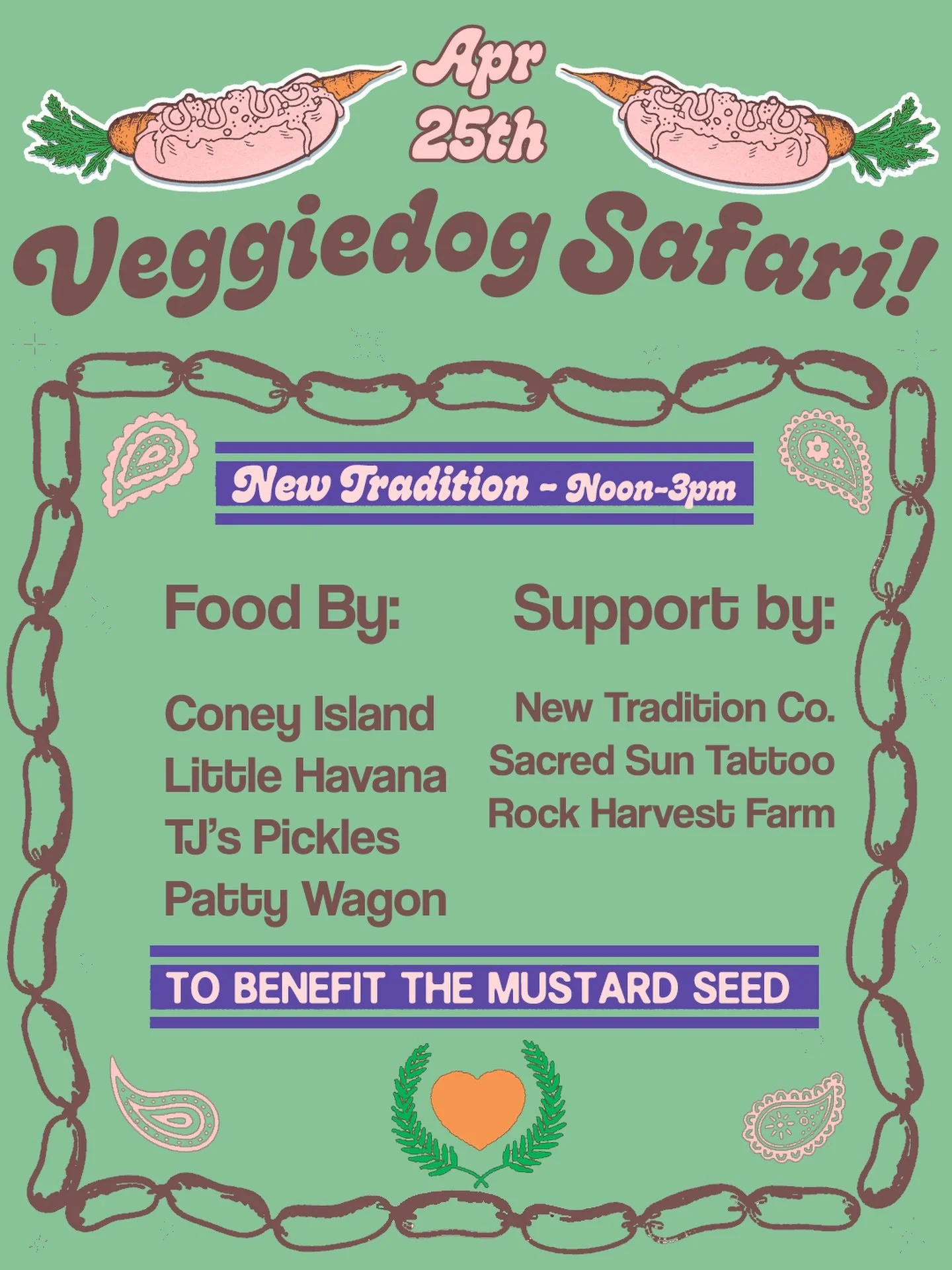 APRIL 25th! The Veggiedog Safari LIVES!
