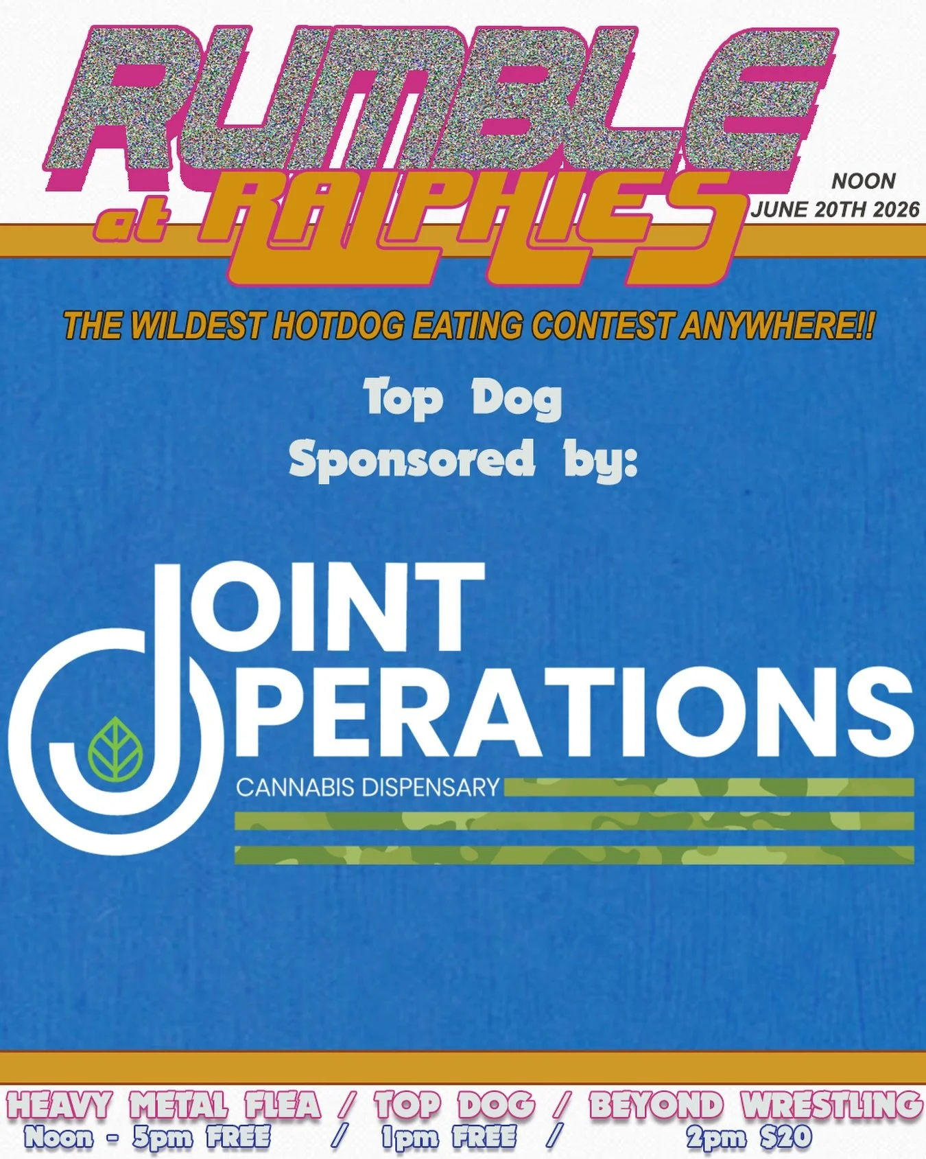 This year's top dog is proudly sponsored by @jointoperationsofficial ! Check out Joint Operations for all your hotdog enhancing needs!