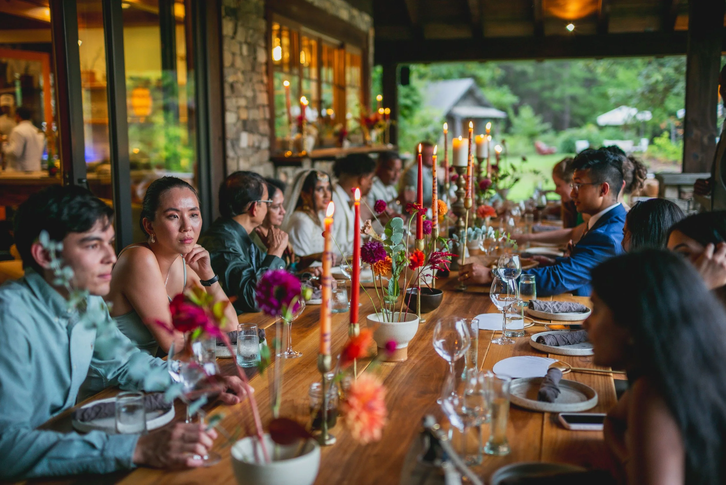 Evening Receptions That Glow Beneath Brass String Lights and Velvet Lanterns in Asheville