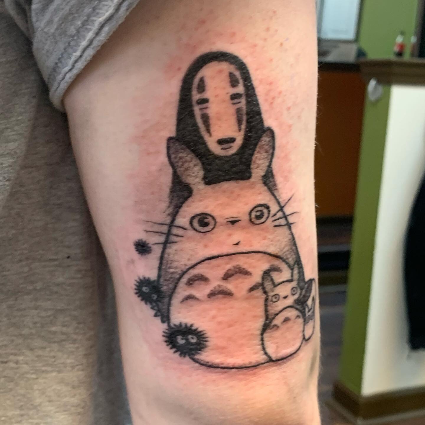 Some Studio Ghibli friends ❤️ by Emily @emilybee_art To book or inquire please email us at gypsykingstattoos@gmail.com
.
.
.
.
 #tattoos #southeastmichigan #southeastmi #mitattooartist #detroittattooartist #MItattoo #tattooshop #ghibli #studioghibli 