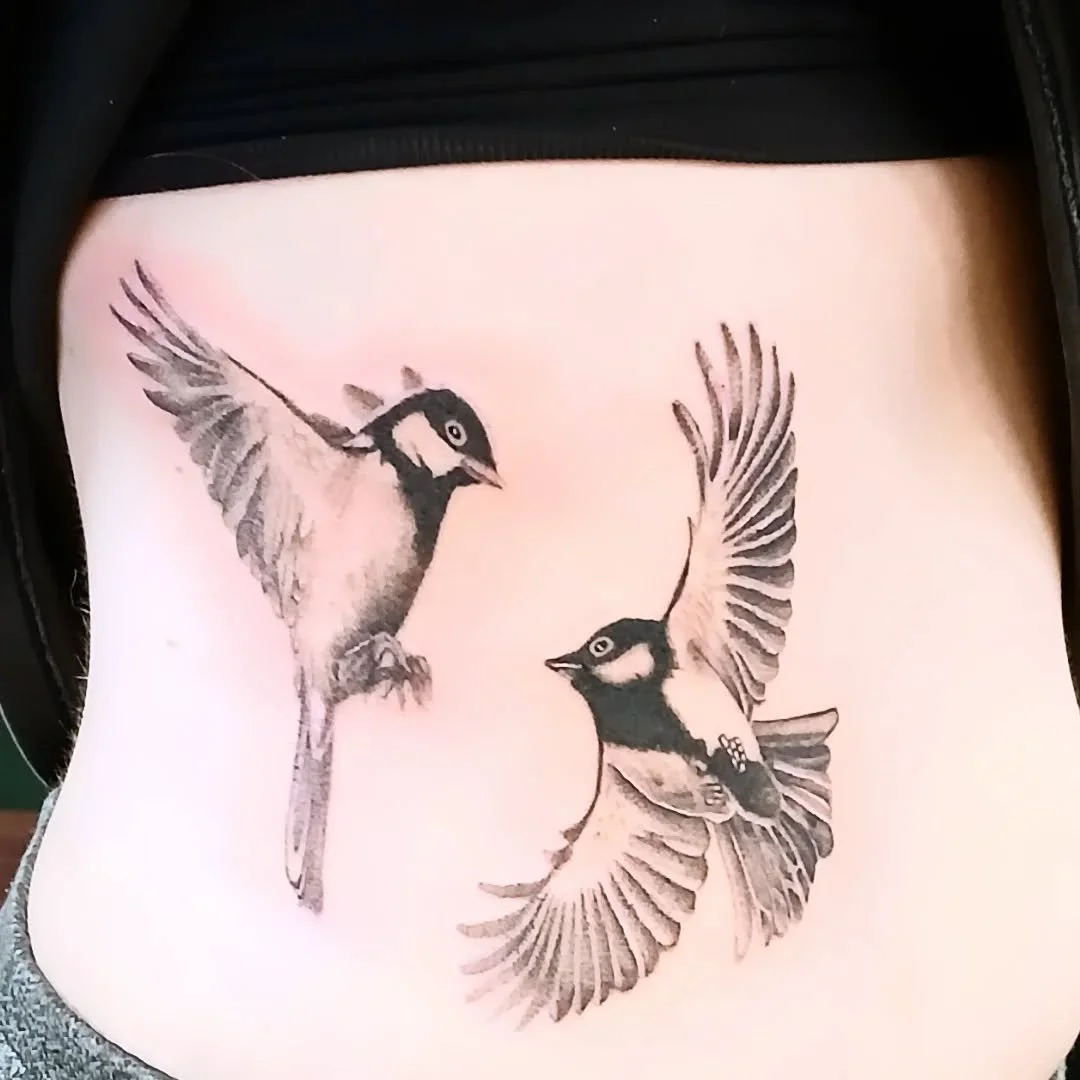 Loved getting to these chickadees! Thank you for coming to see me! 
.
.
.
.
.
.
.
.
#tattooartist #tattoo #tattoos #tattooart #artist #tattooing #stippletattoo #bodyart #tattooshop #blackandgreytattoo #blackandgrey #tattoodesign #tattooideas #drawing