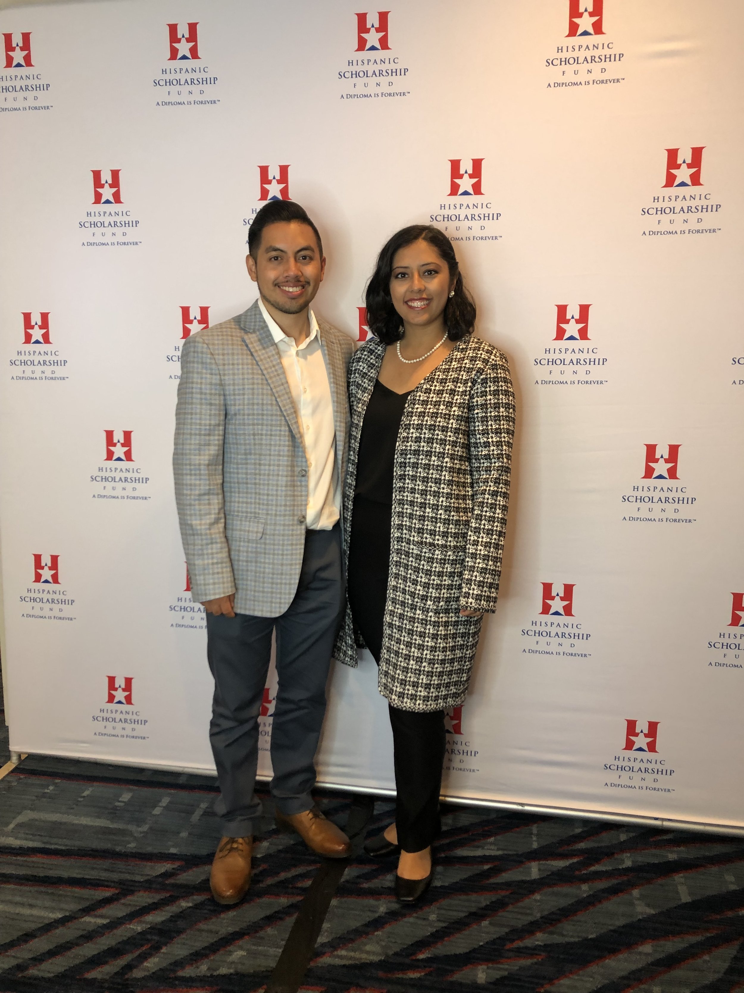 As alumni of the Hispanic Scholarship Fund (HSF) Scholarship, Jacqueline and her husband serve on the HSF Boston Advisory Council and travel to leadership conferences across the country to provide Latino students college and career mentorship.