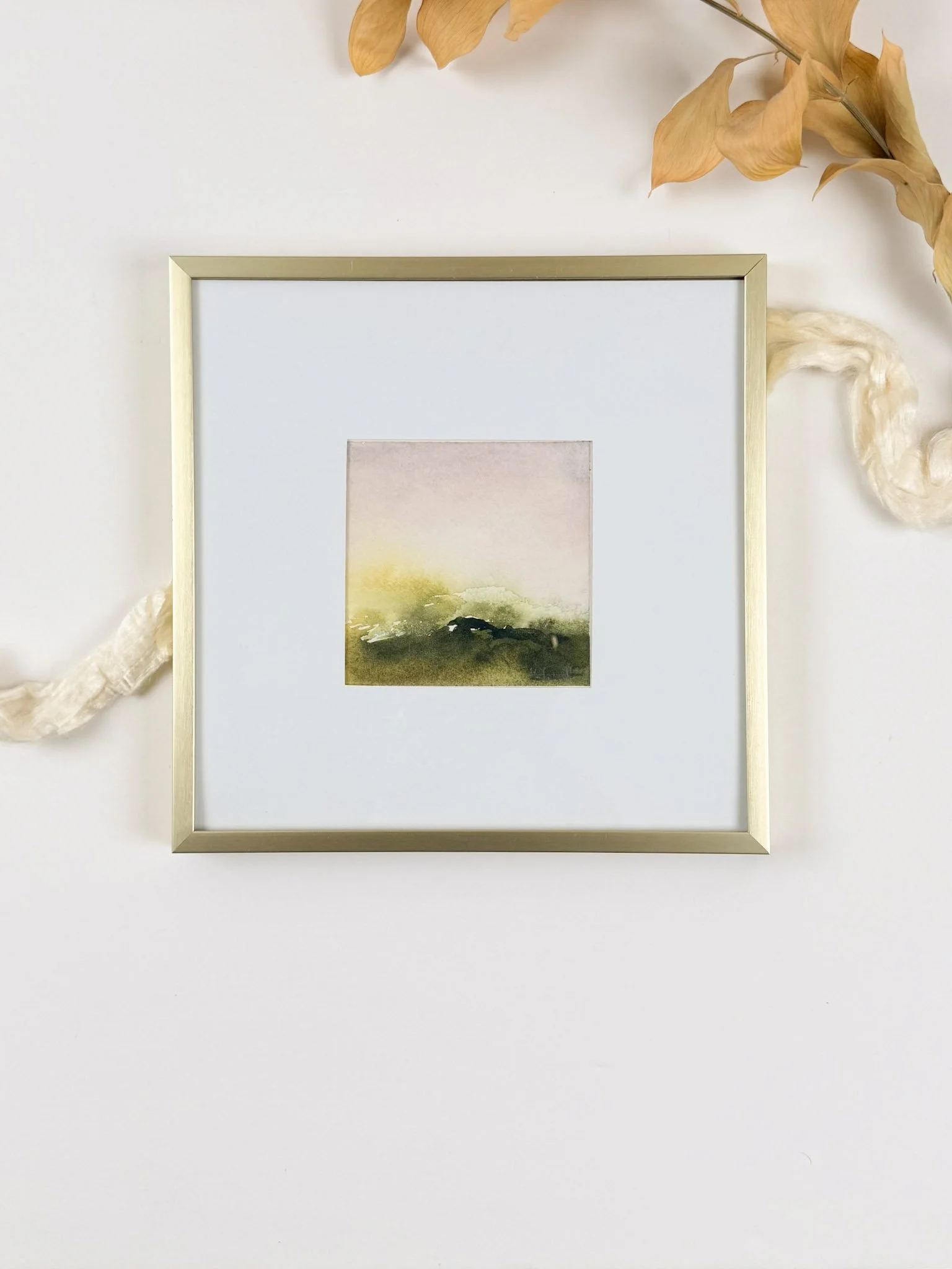 Moss 4"x4" watercolor on archival paper