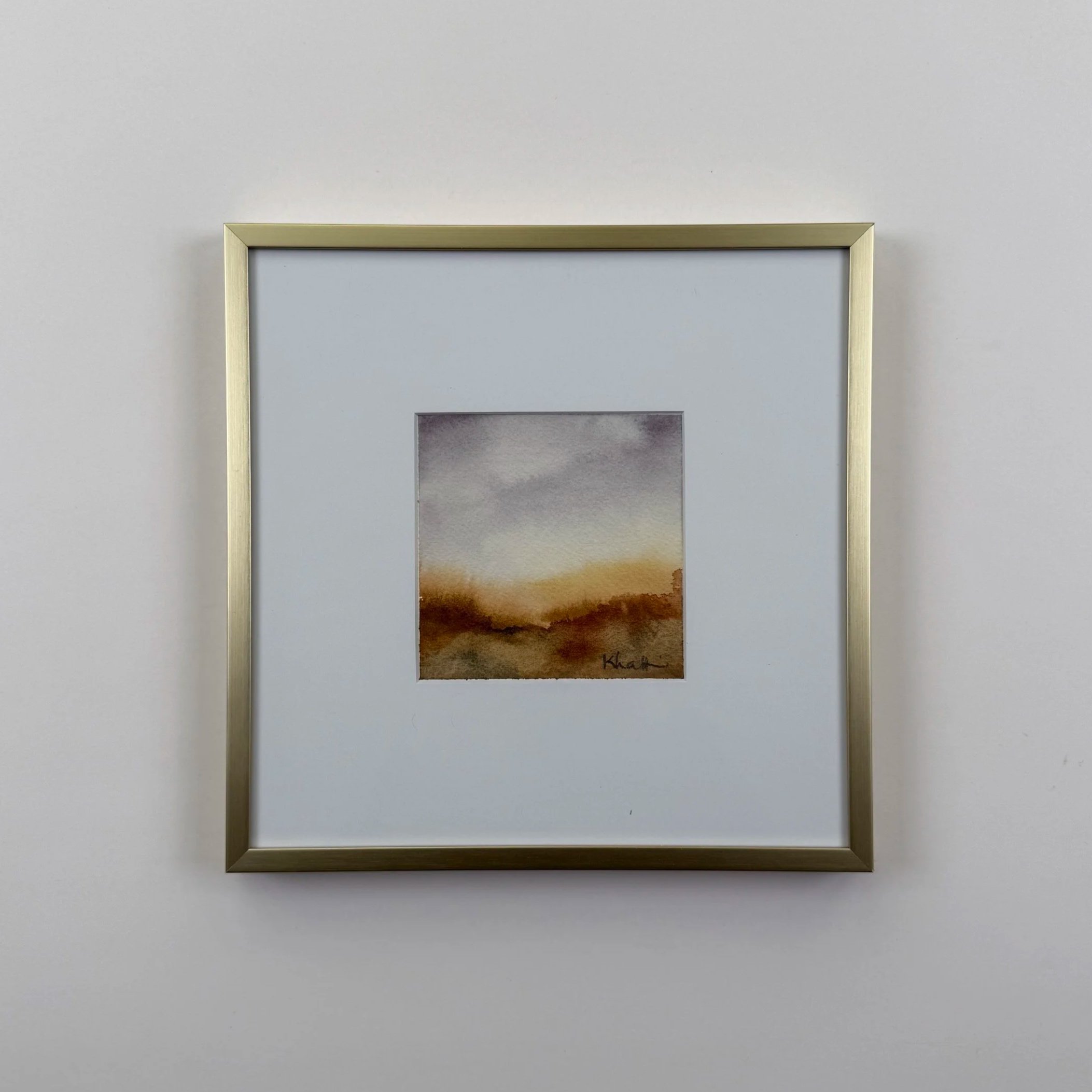 Ember 4"x4" (framed 8"x8") watercolor on archival paper