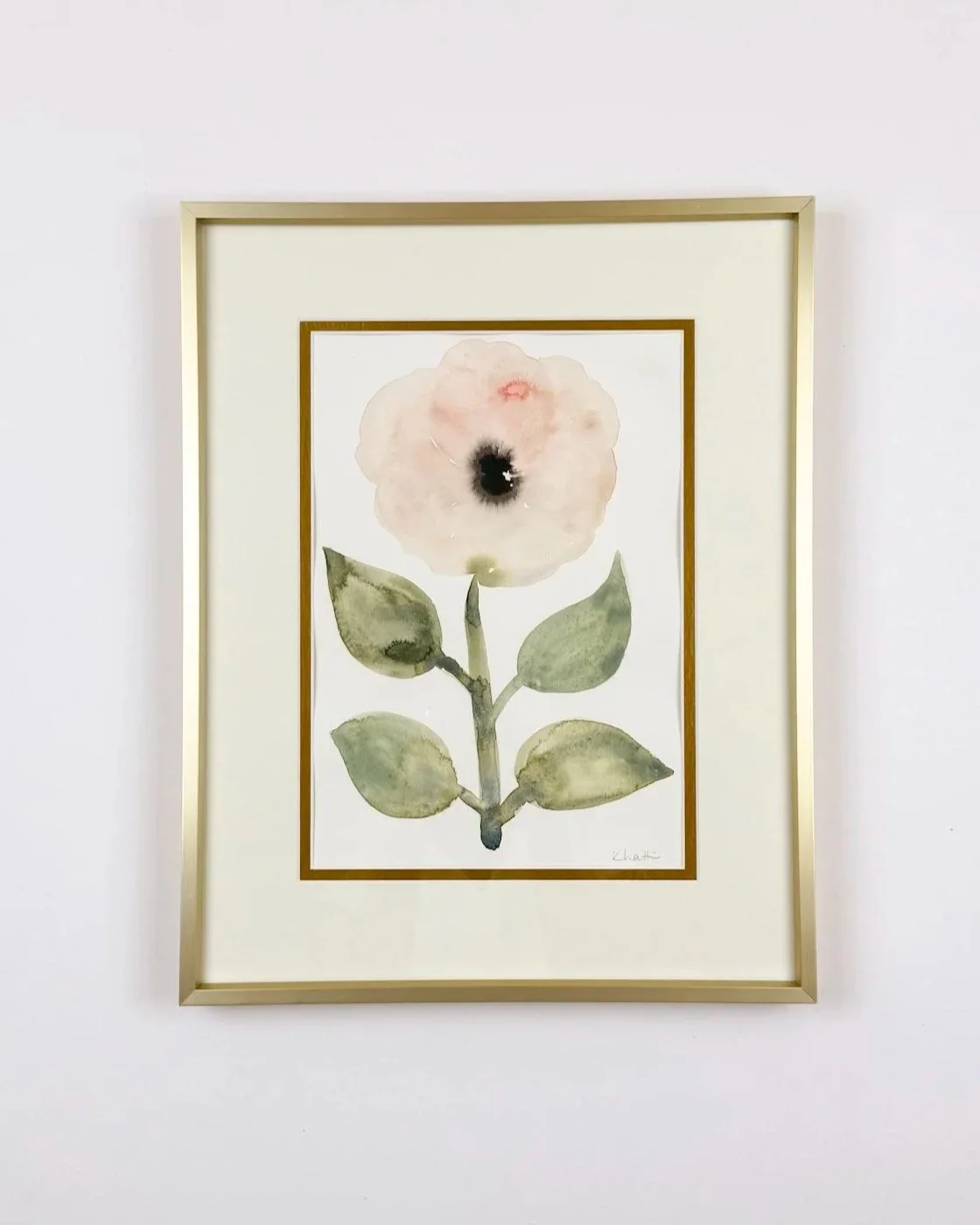 Anemone 7"x10" watercolor on archival paper