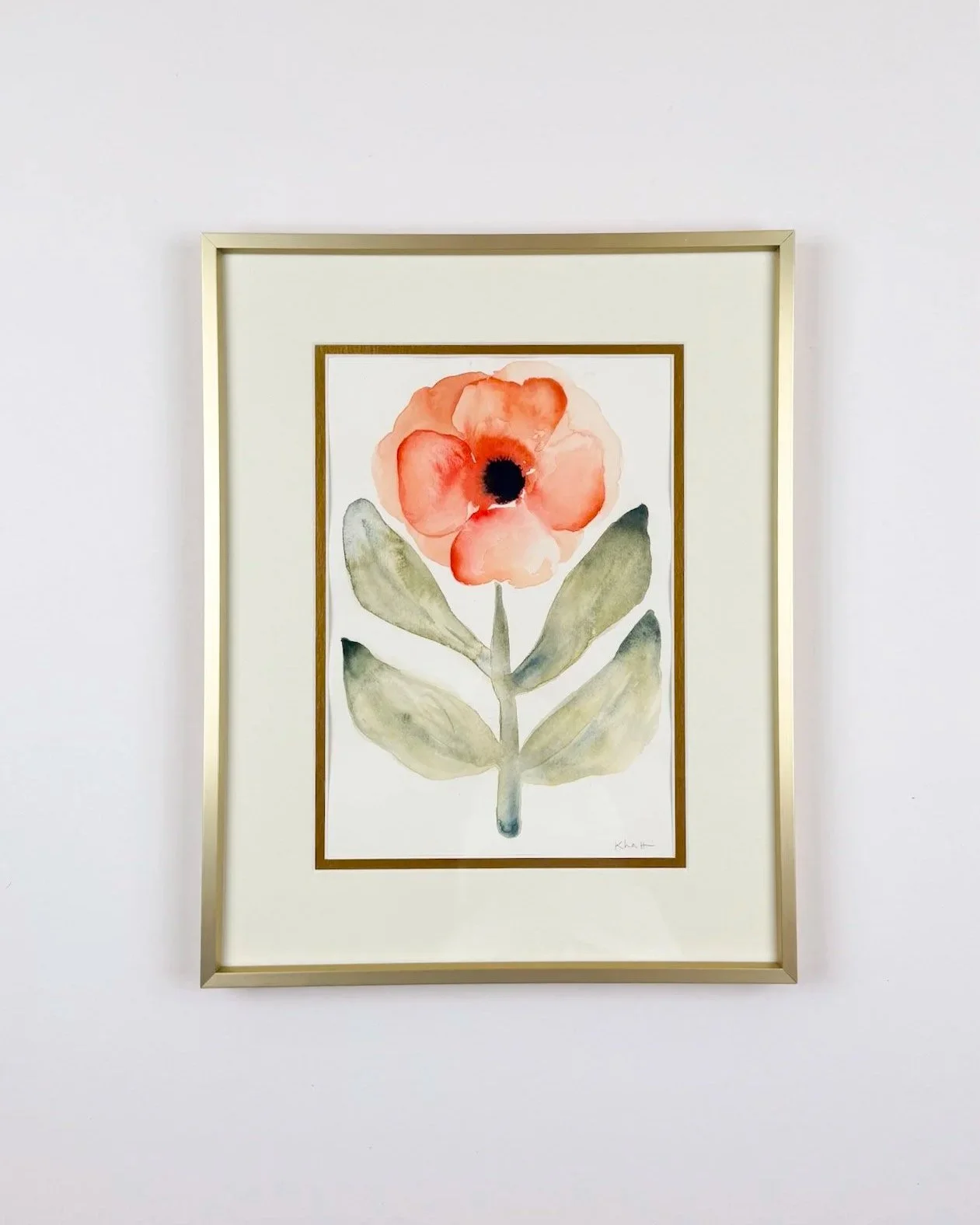 Poppy 7"x10" watercolor on archival paper