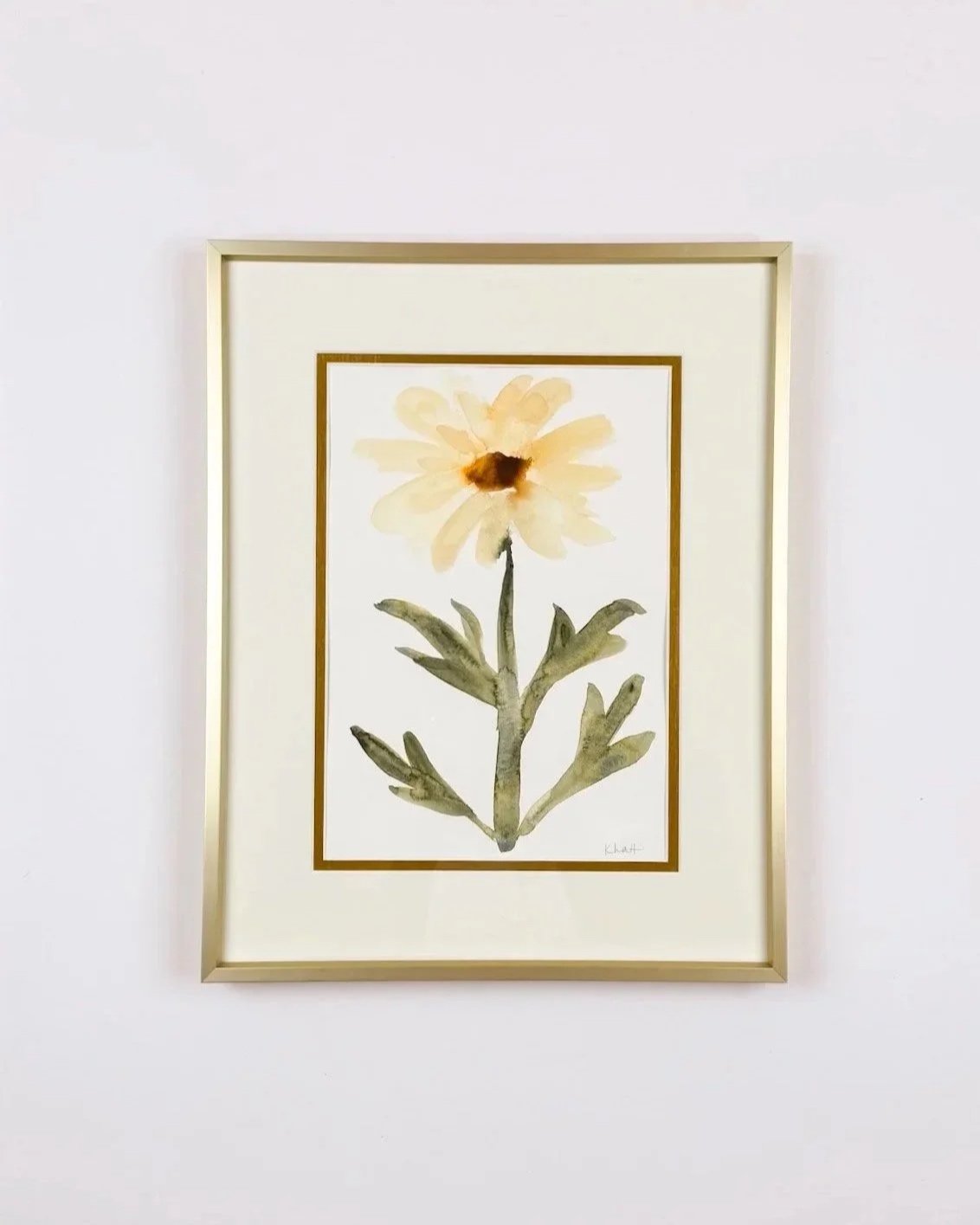 Gerbera 7"x10" watercolor on archival paper