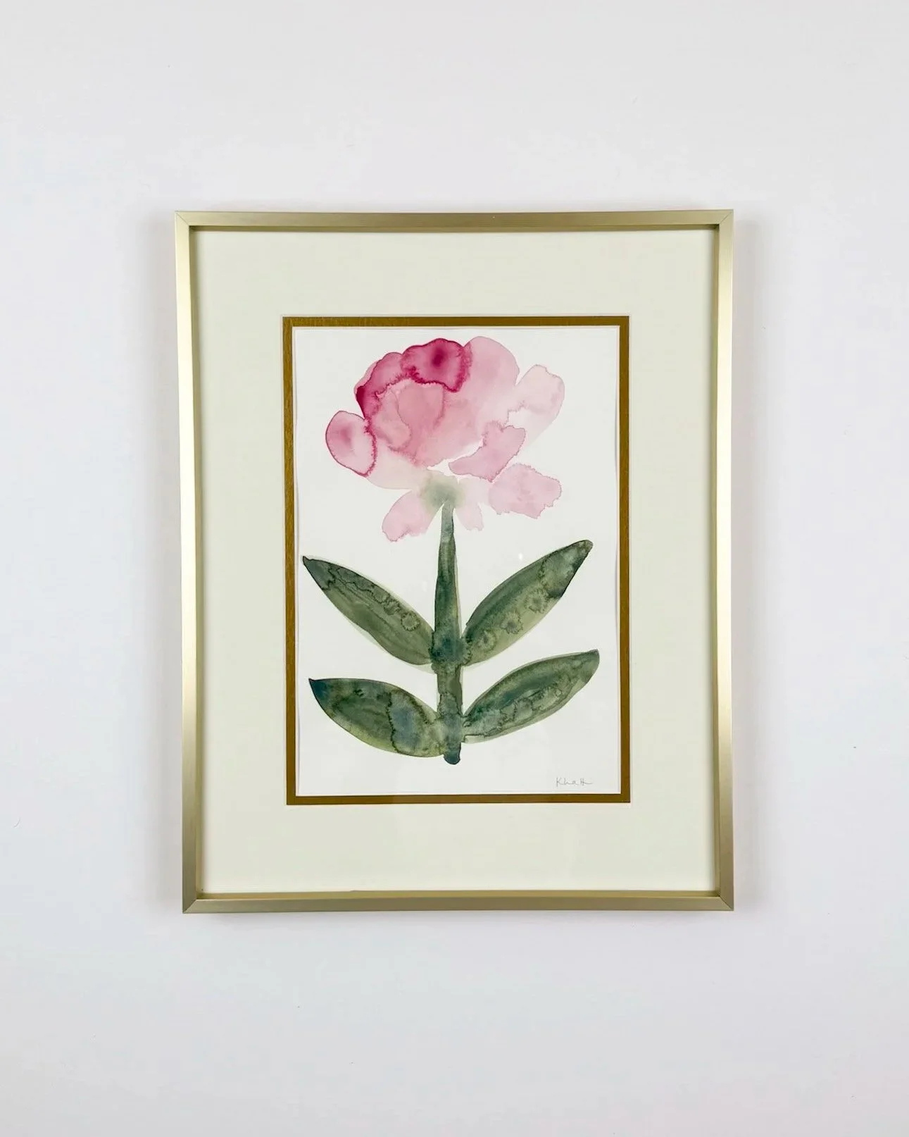 Peony 7"x10" watercolor on archival paper