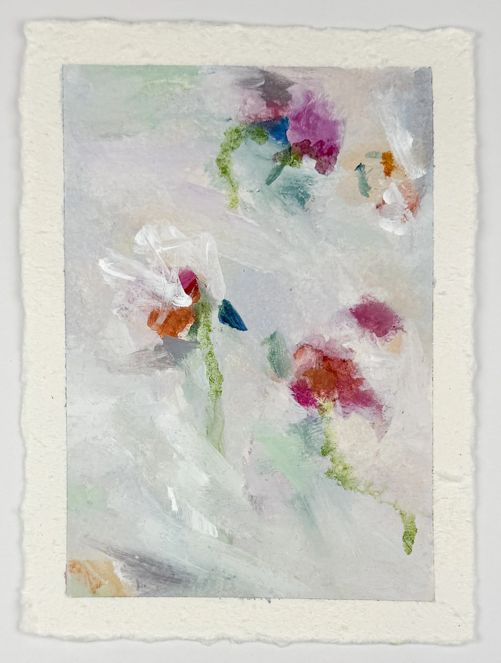 5"x7" mixed media on deckled paper