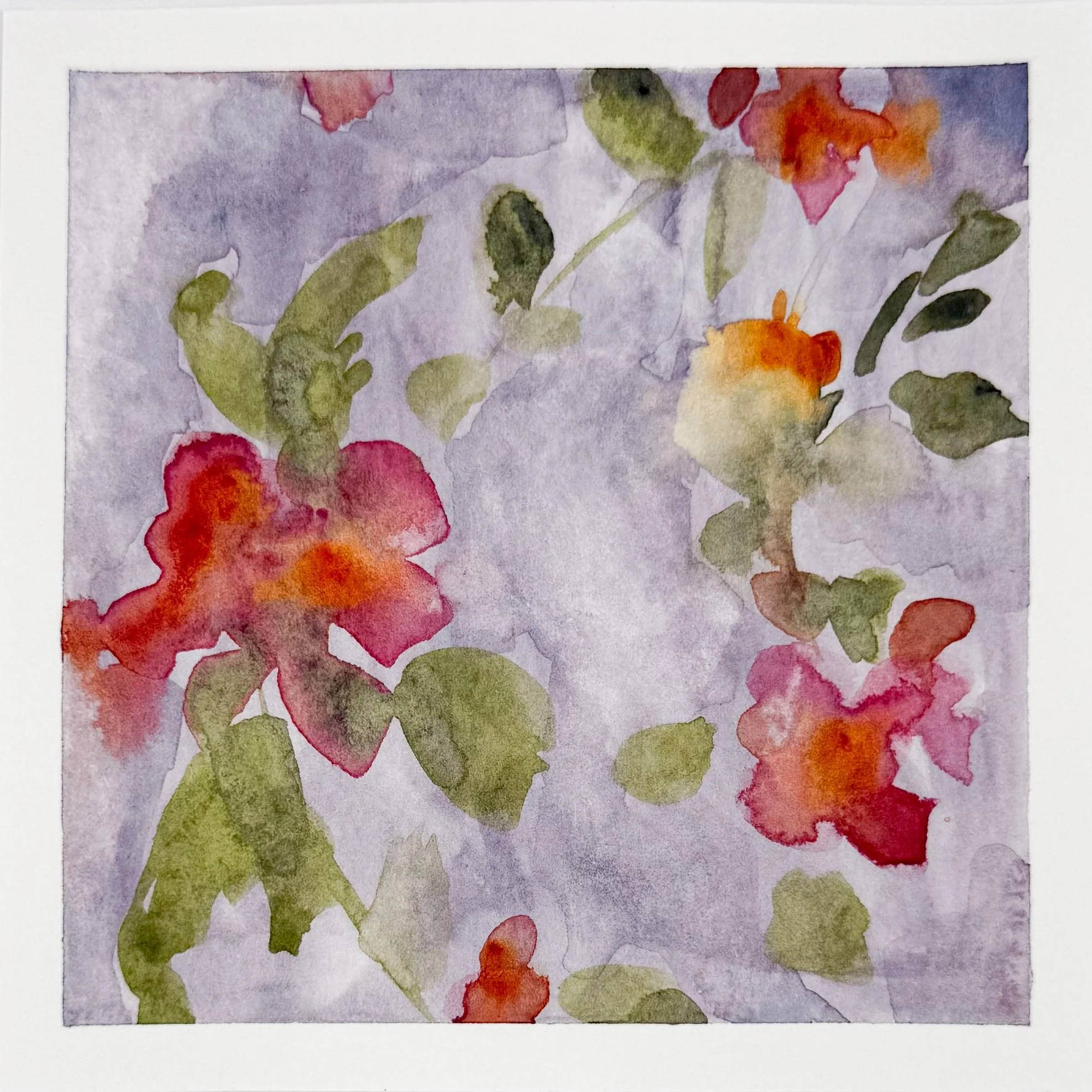 4"x4" watercolor on paper