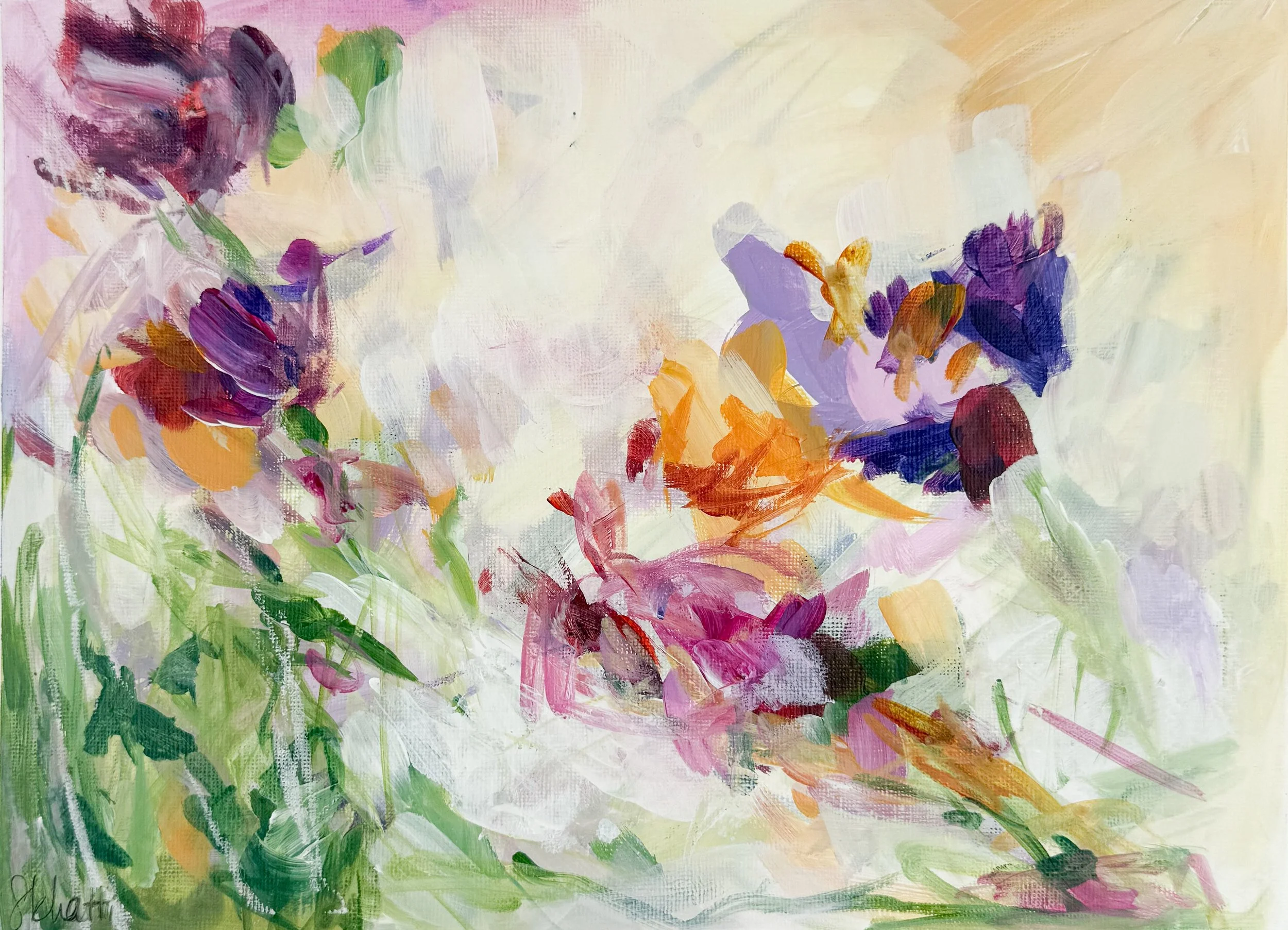 12"x9" mixed media on paper