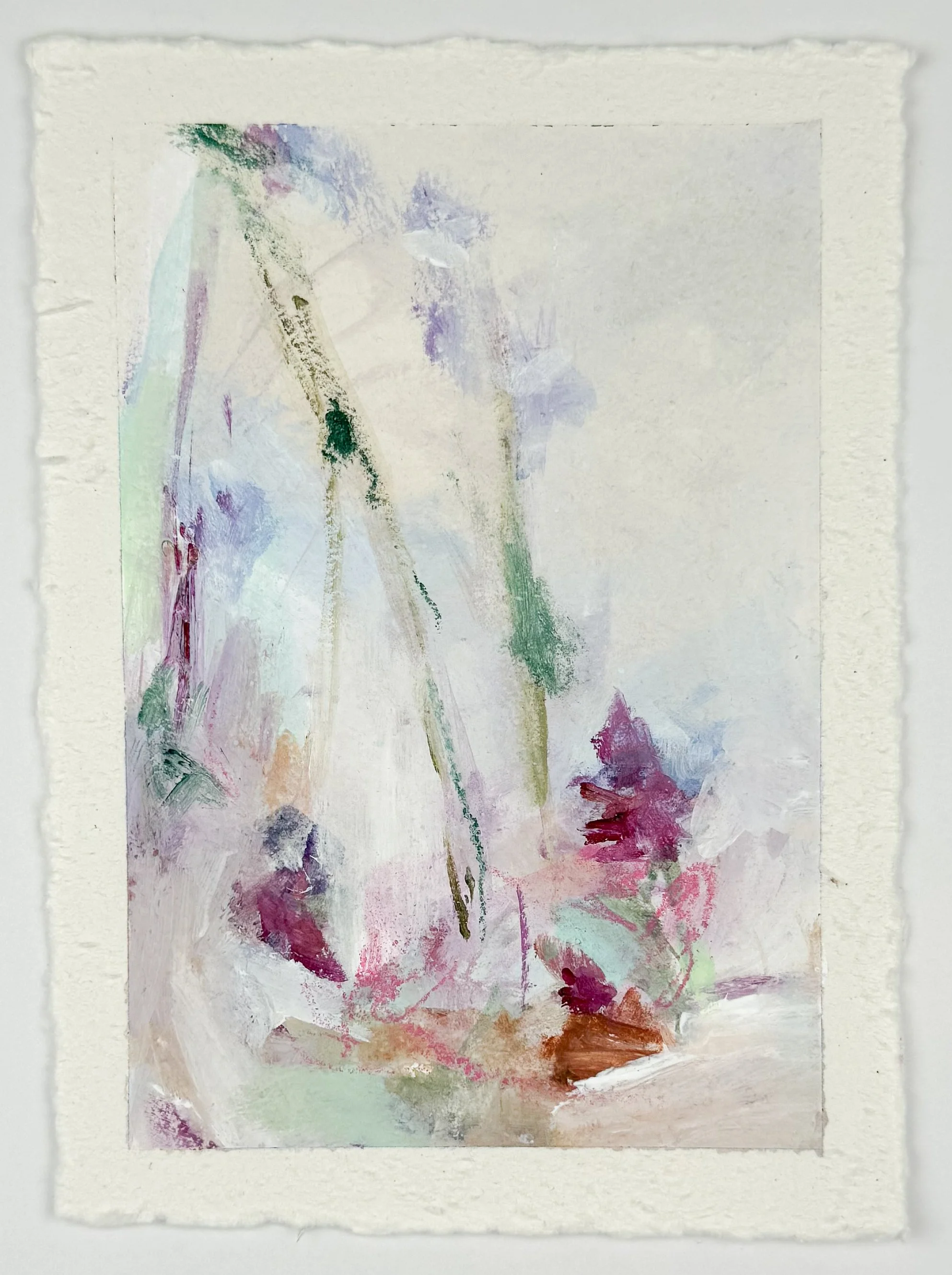 5"x7" mixed media on deckled paper