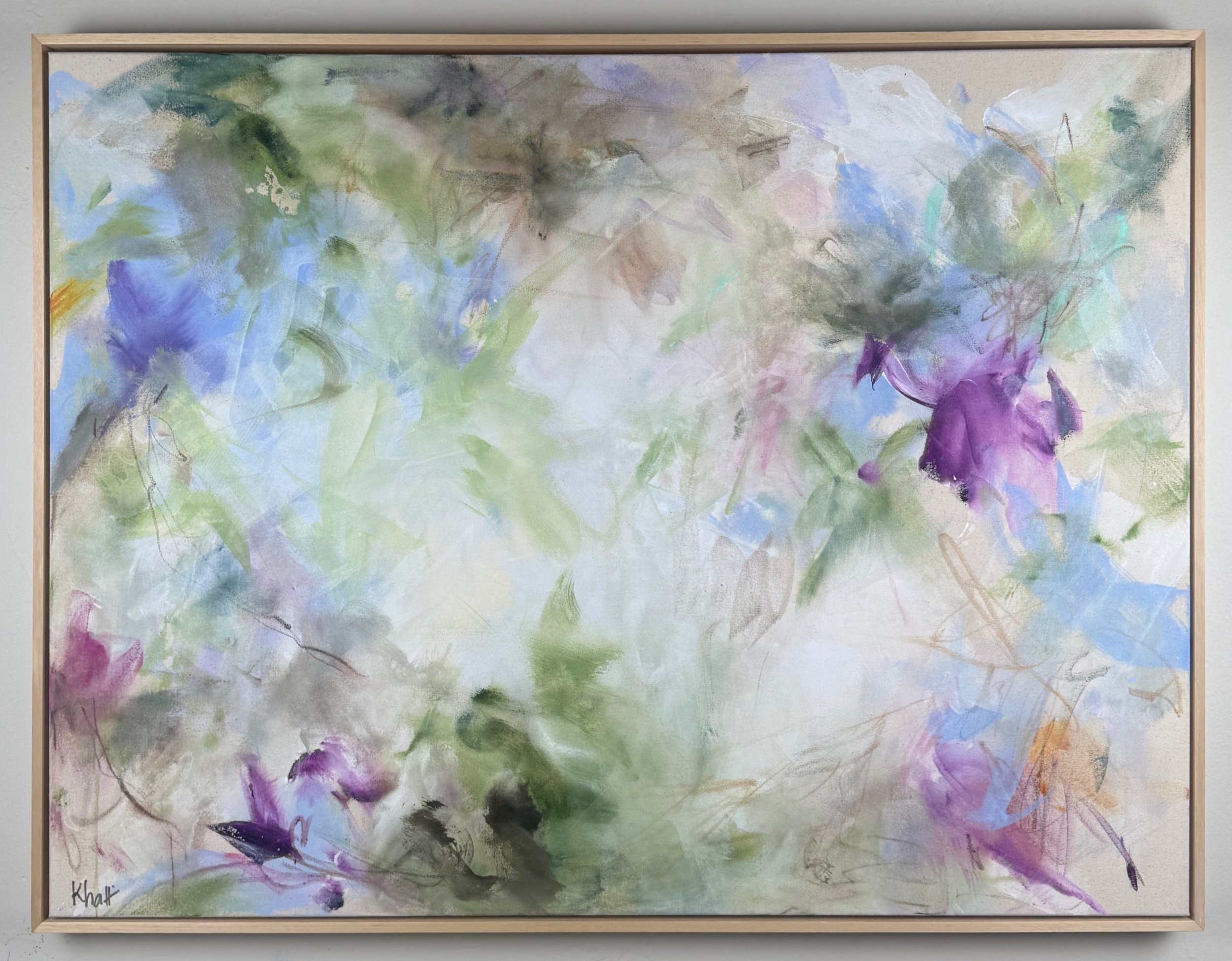 Crushed Light 30"x40" acrylic, ink, pencil on canvas