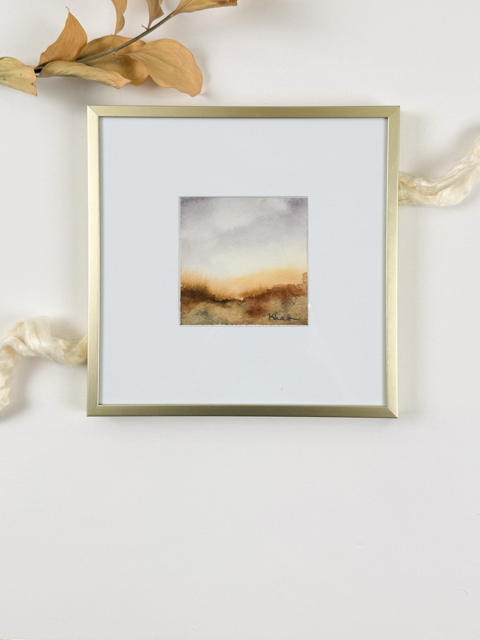 Ember 4"x4" watercolor on archival paper