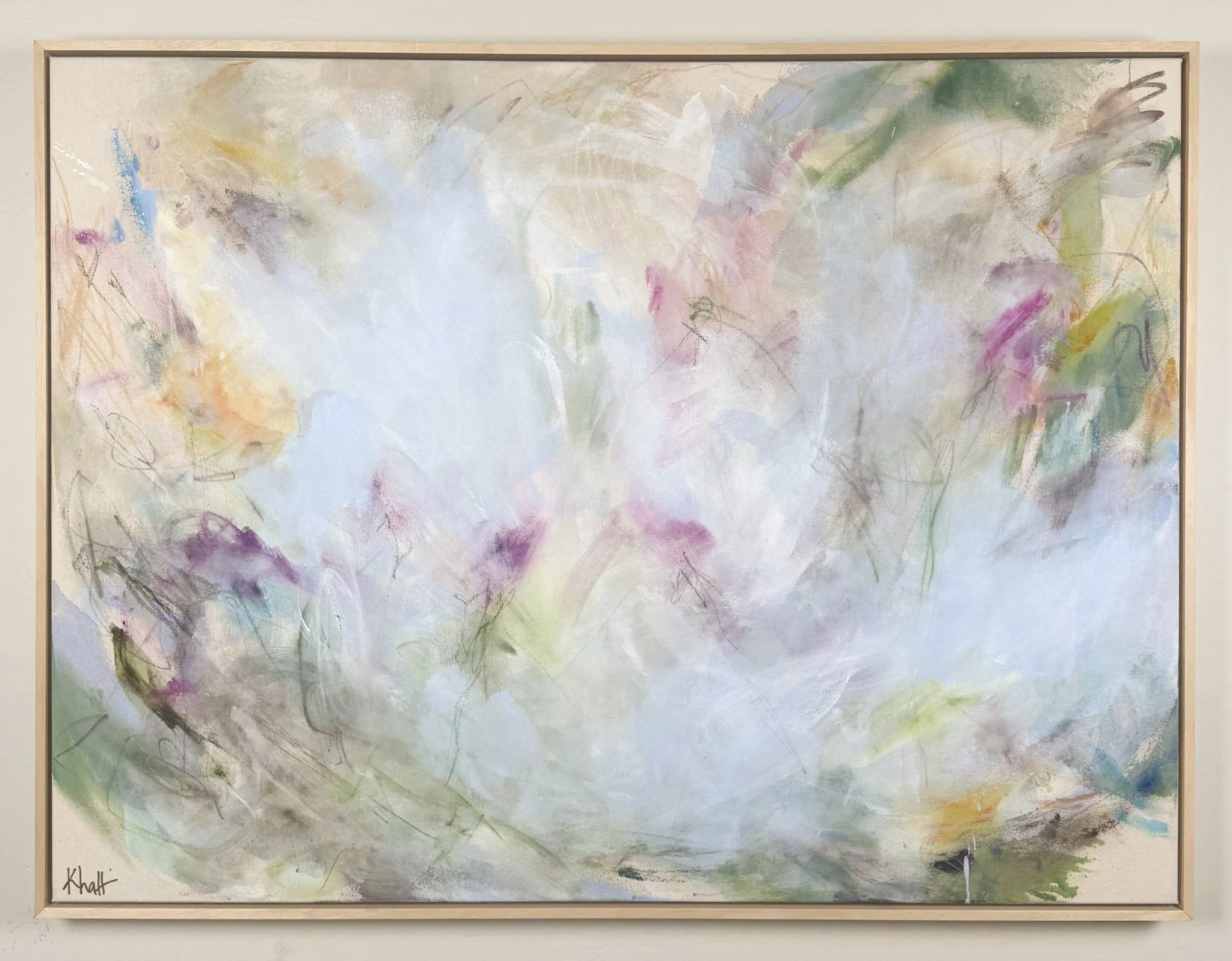 The Shape of Air 30"40" acrylic, ink, pencil on canvas