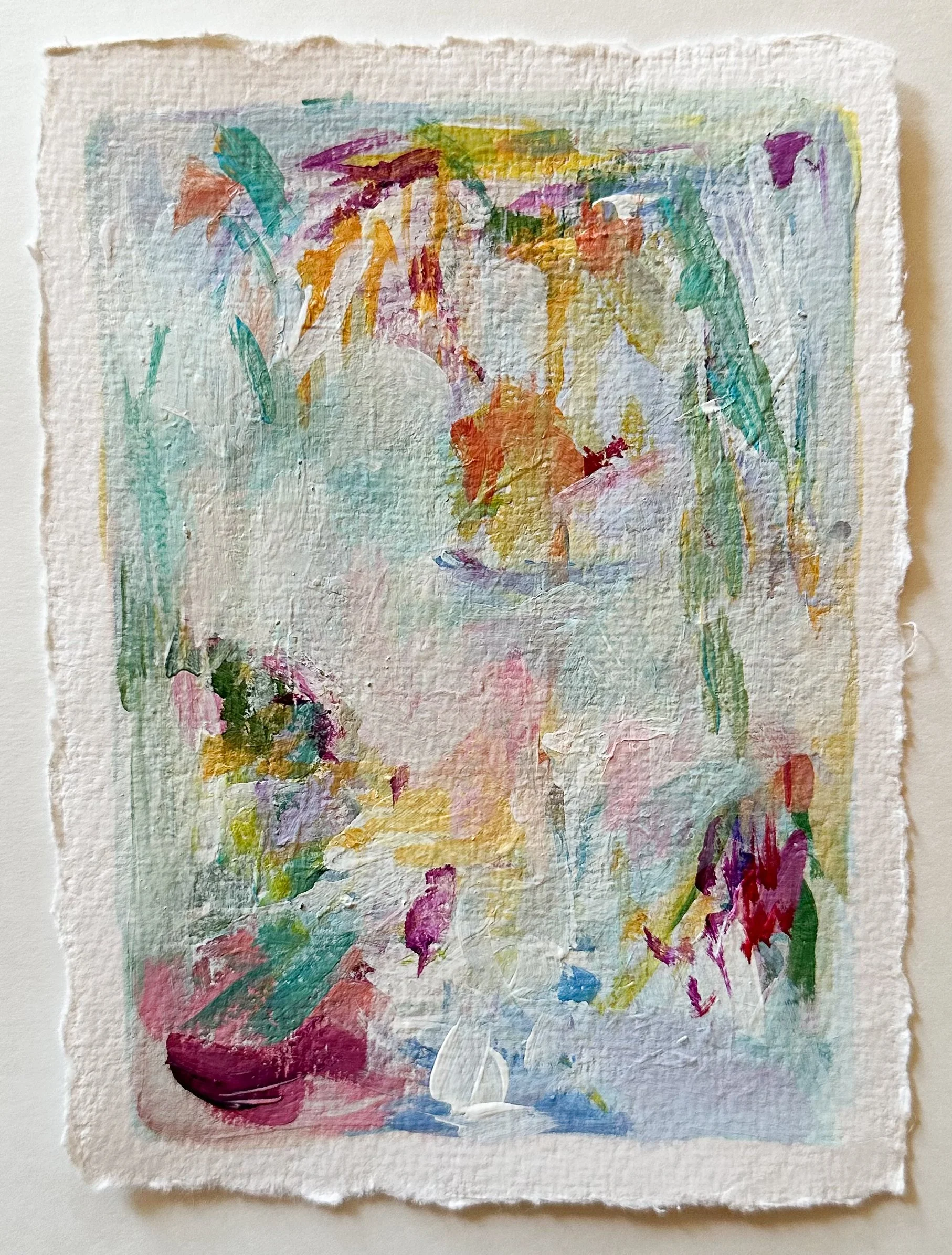 5"x7" mixed media on deckled paper