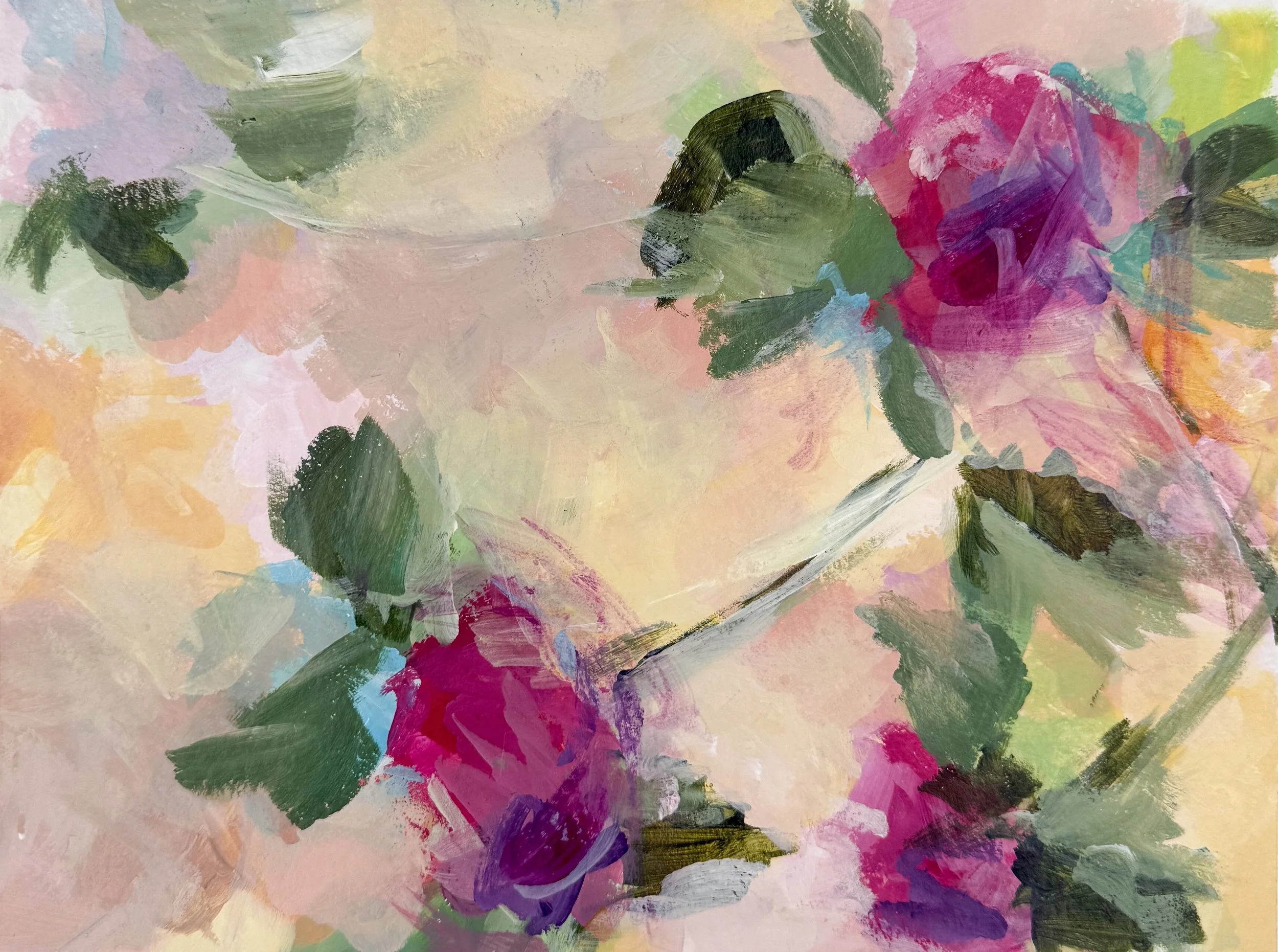 12"x9" mixed media on deckled paper