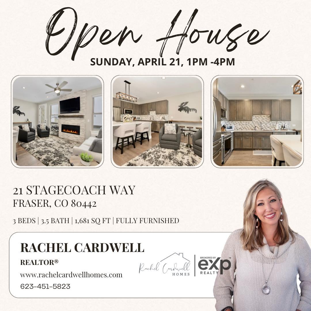 Come see me tomorrow in RENDEZVOUS 1-4pm.  This home is gorgeous!  Fully furnished, turn key and ready for summer in the mountains. 🏔️ Can&rsquo;t make it?  Happy to do a live tour for you.  DM me. 
Check out site for full details. 

 21stagecoachwa