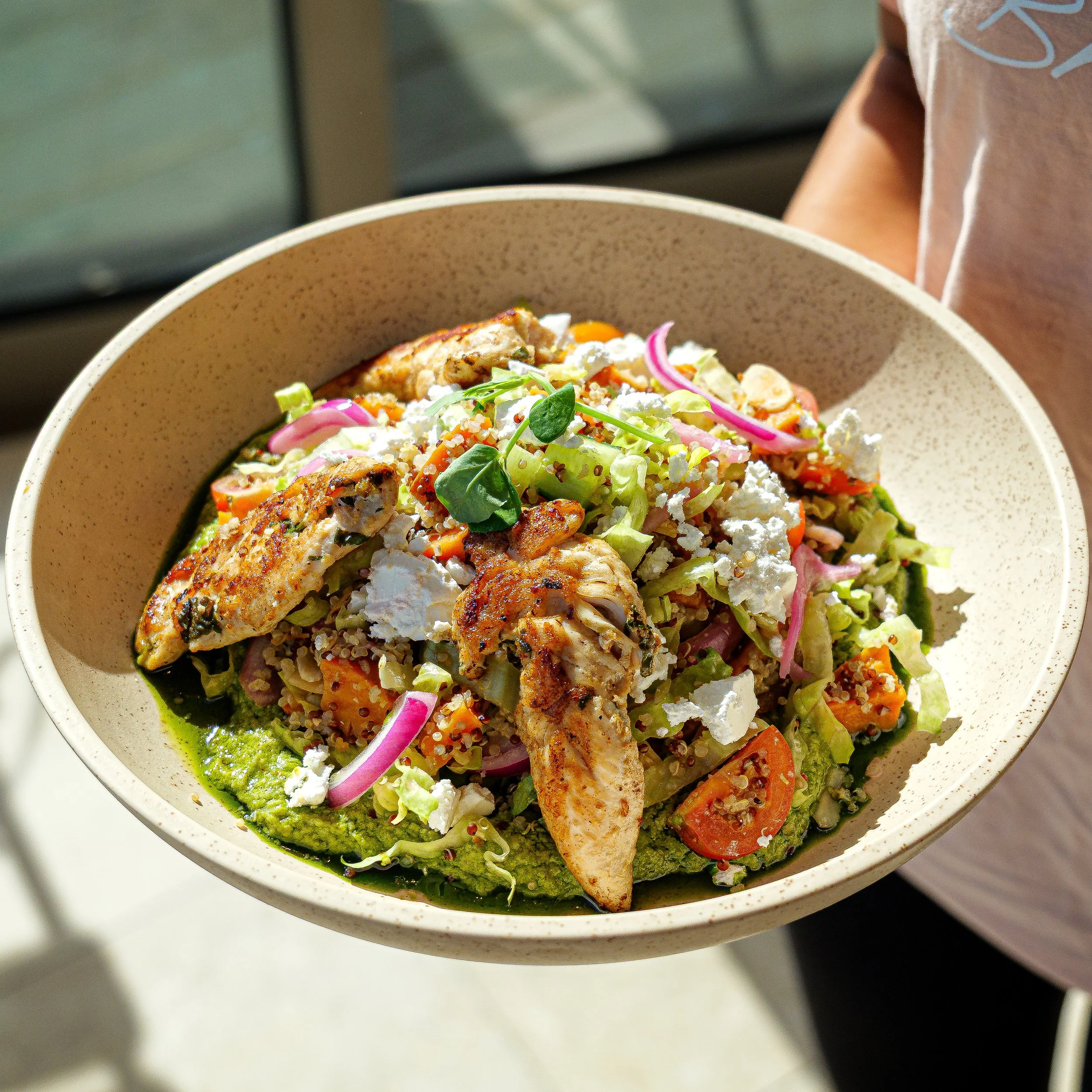 Mediterranean Salad with chicken