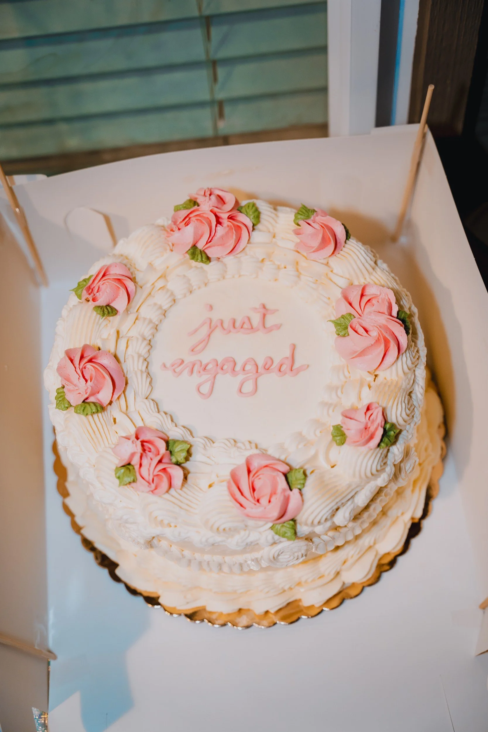 Celebration cake detail.