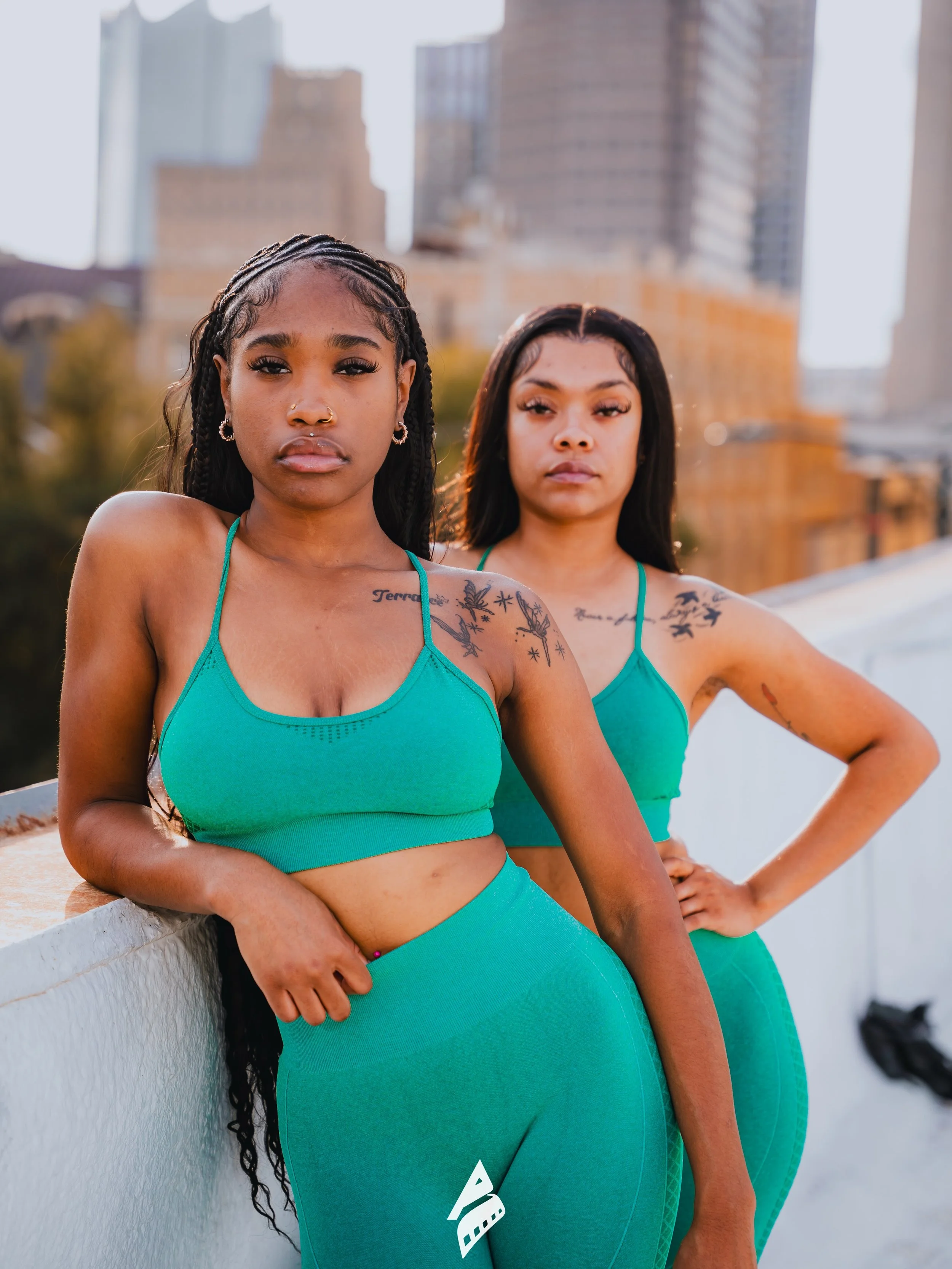 Photos for @bawdy_shapewear for their Green Athletic Wear 

📸: By Me 🙋🏽&zwj;♂️