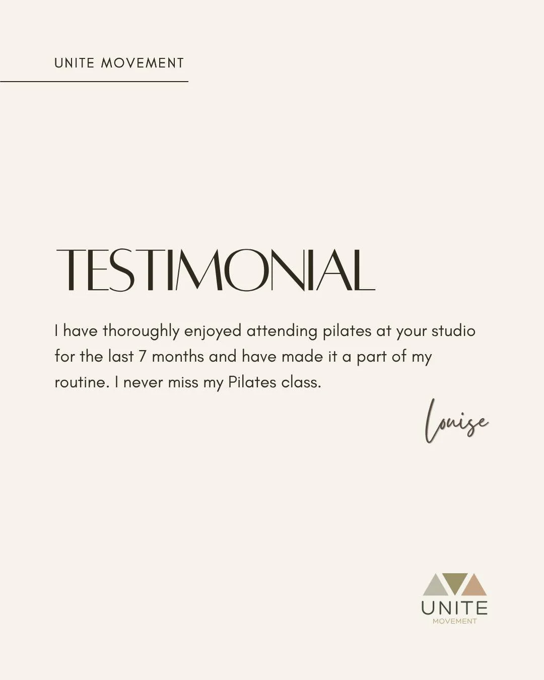 Thank you Louise 💚