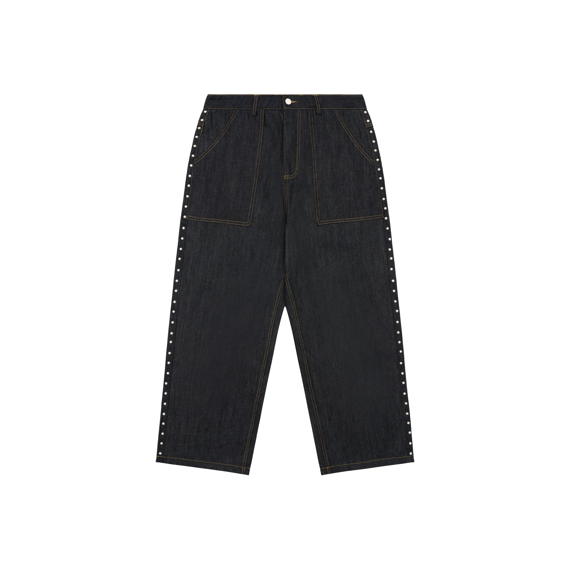 Wide Leg Pearl Denim