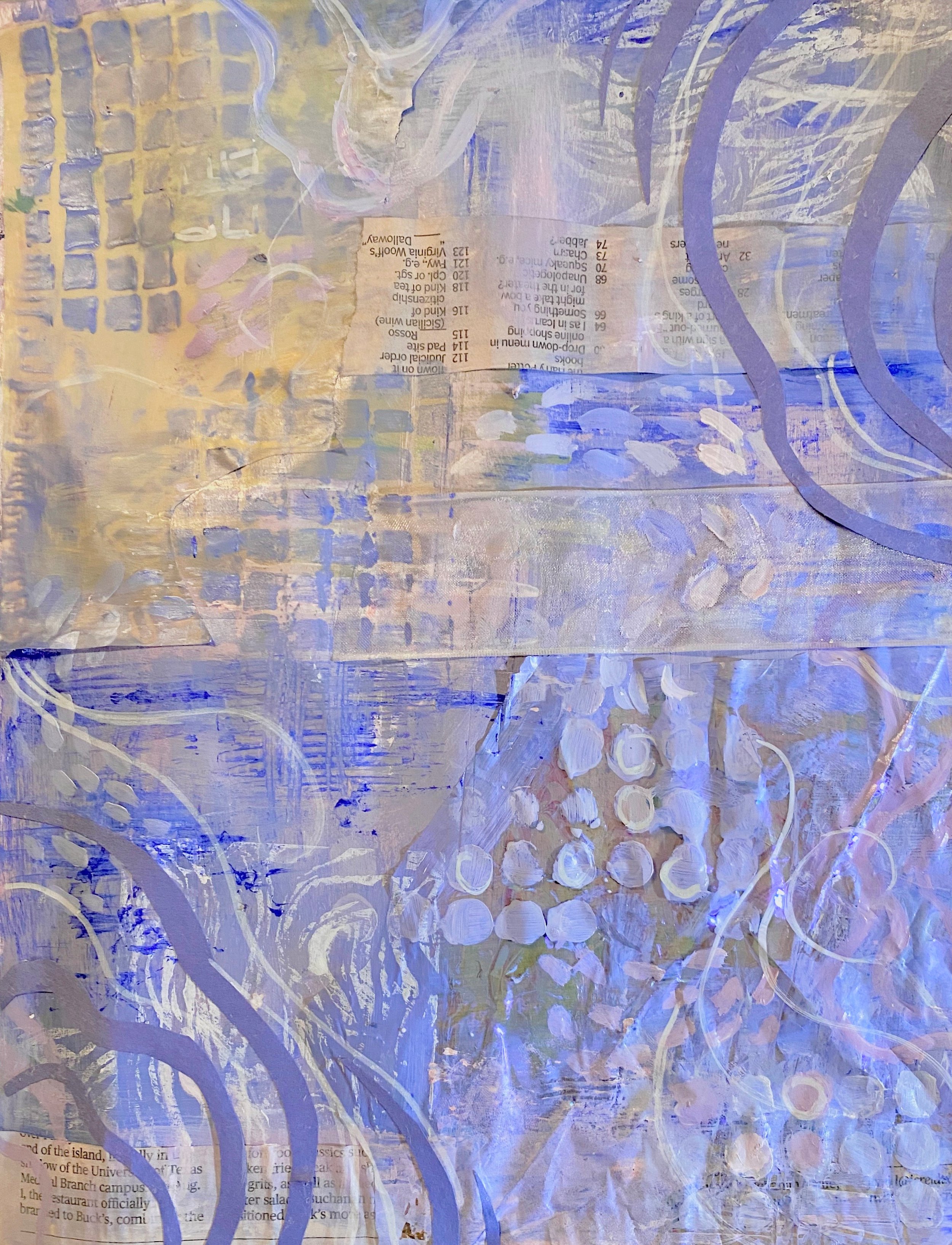 Creative Journey 4, 2020, Mixed media on paper, 9in x 12in