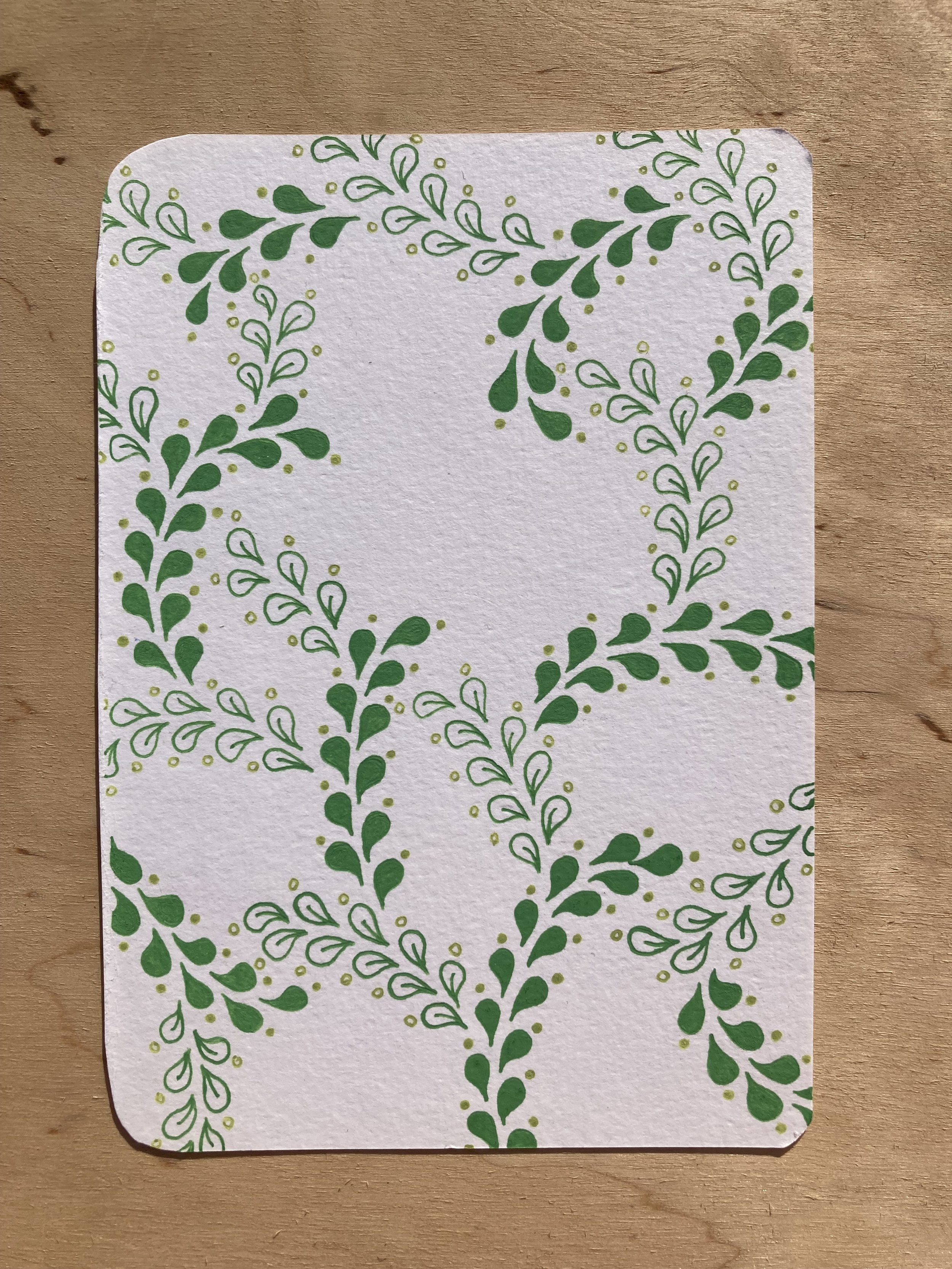 Kaartje Mandala Open Groen