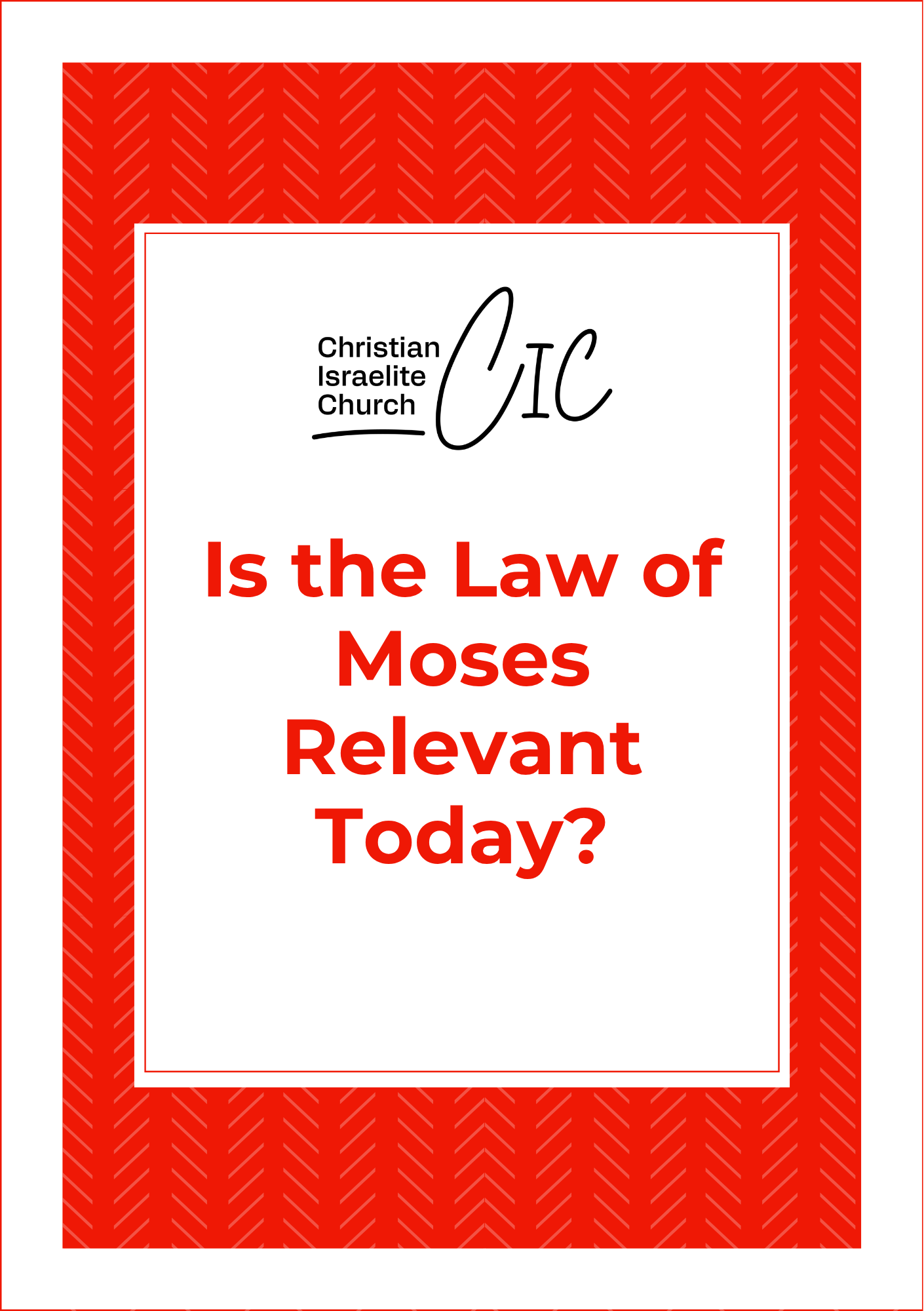 Is the law of Moses relevant today?