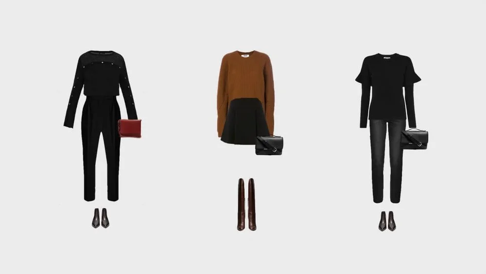 How to add color to your black outfit