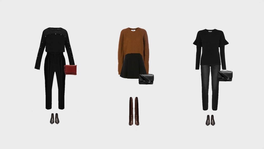 How to add color to your black outfit