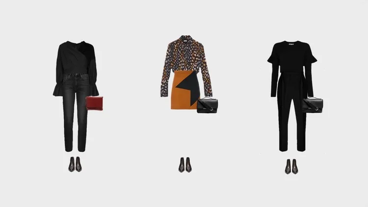 How to add color to your black outfit