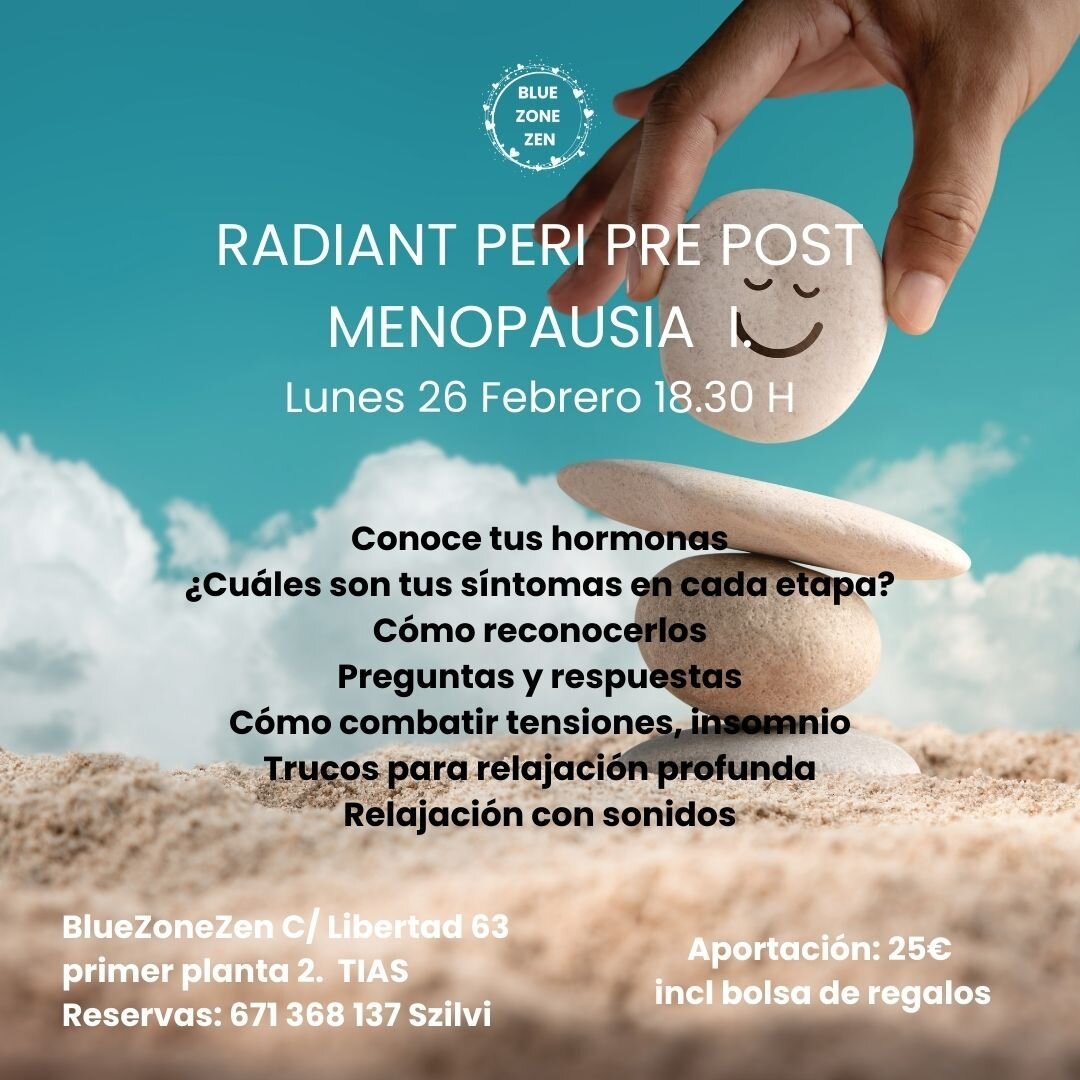 &iquest;Por qu&eacute; suceden las cosas? 

&iquest;En que etapa estas tu actualmente?

&iexcl;Descubre el poder de tus hormonas! 

En nuestro pr&oacute;ximo taller de pre, peri y postmenopausia, te guiaremos para que conozcas a fondo c&oacute;mo tus