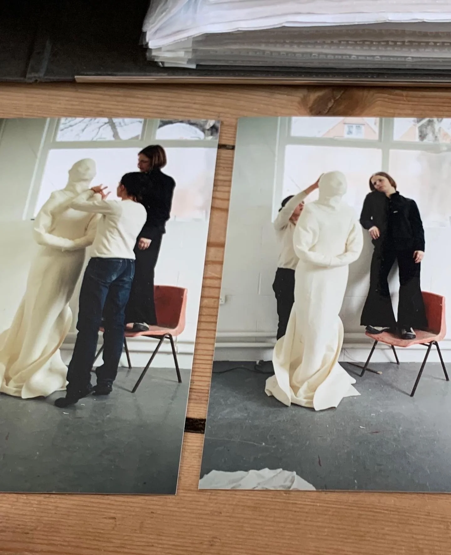 Producing the figure for Parting (2002) by Camilla Howalt