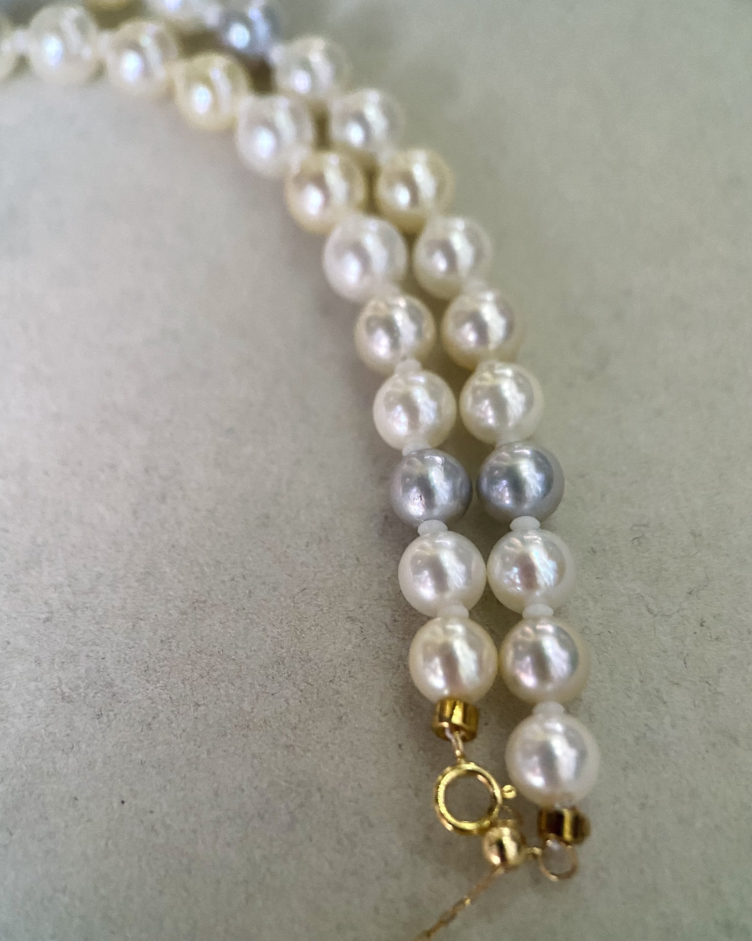 Tiny Japanese Pearl and Flower Necklace | Stitch and Tickle