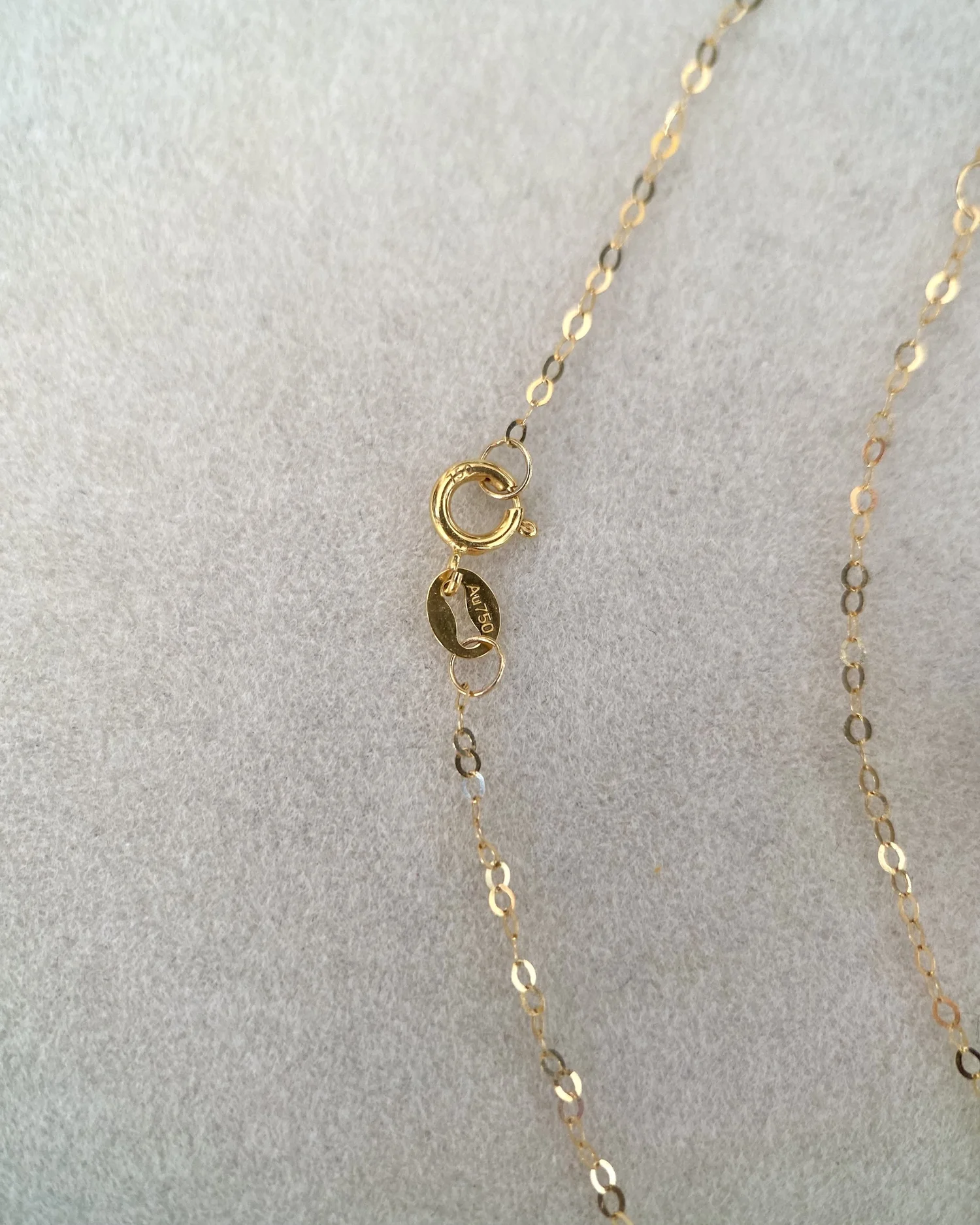 Dual-Pearl 6.5-8mm Japanese White/Silver-Grey Madama Akoya Pearl Pendant Rolo Y-Chain Necklace, Pink Overtones, Adjustable 18K Solid Gold Starlit Pearls