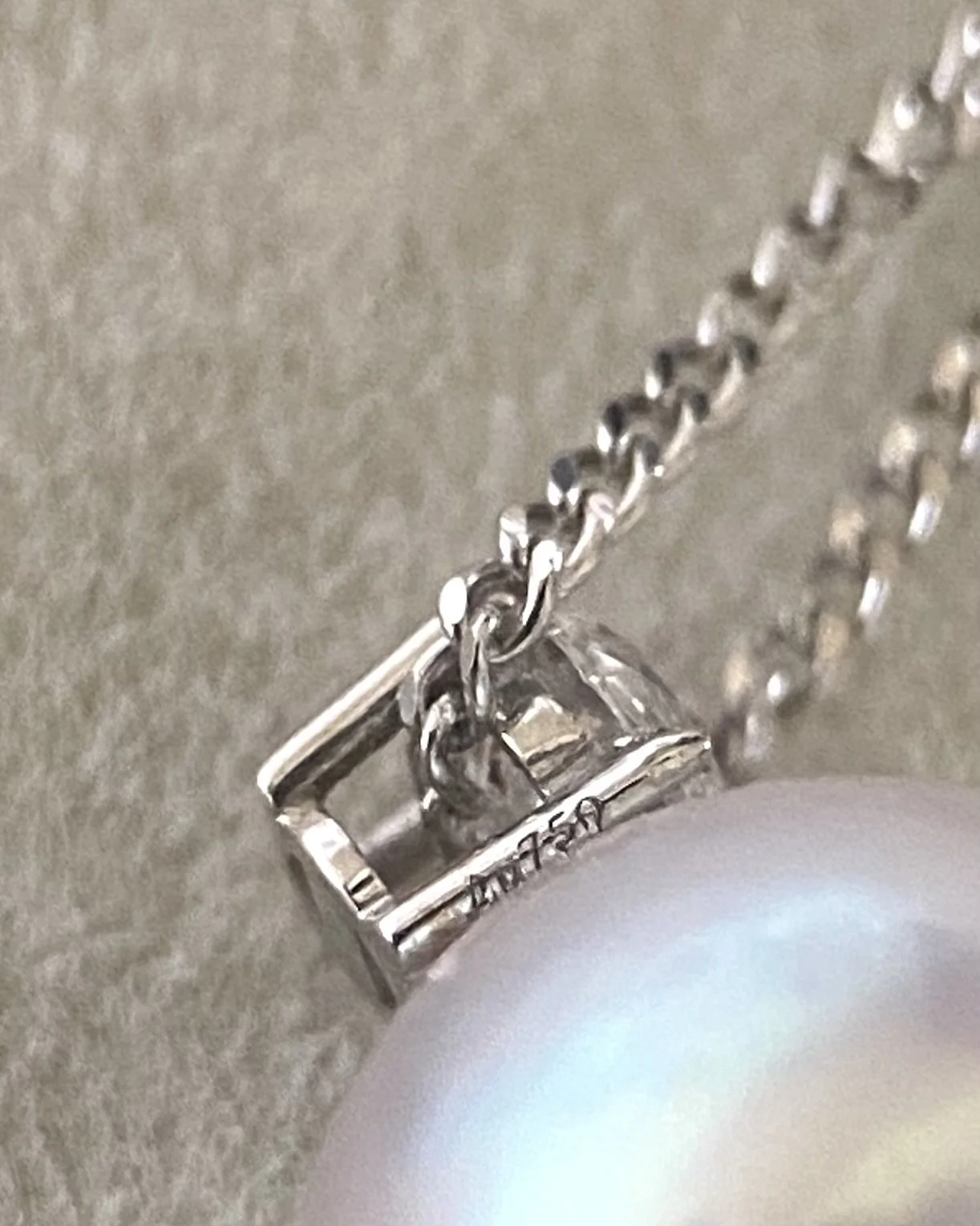 9.1mm Japanese White Koshimono Akoya Pearl Pendant Necklace, Tennyo-Quality, 18K White Gold & CZ, S925 Silver Snake Chain Starlit Pearls
