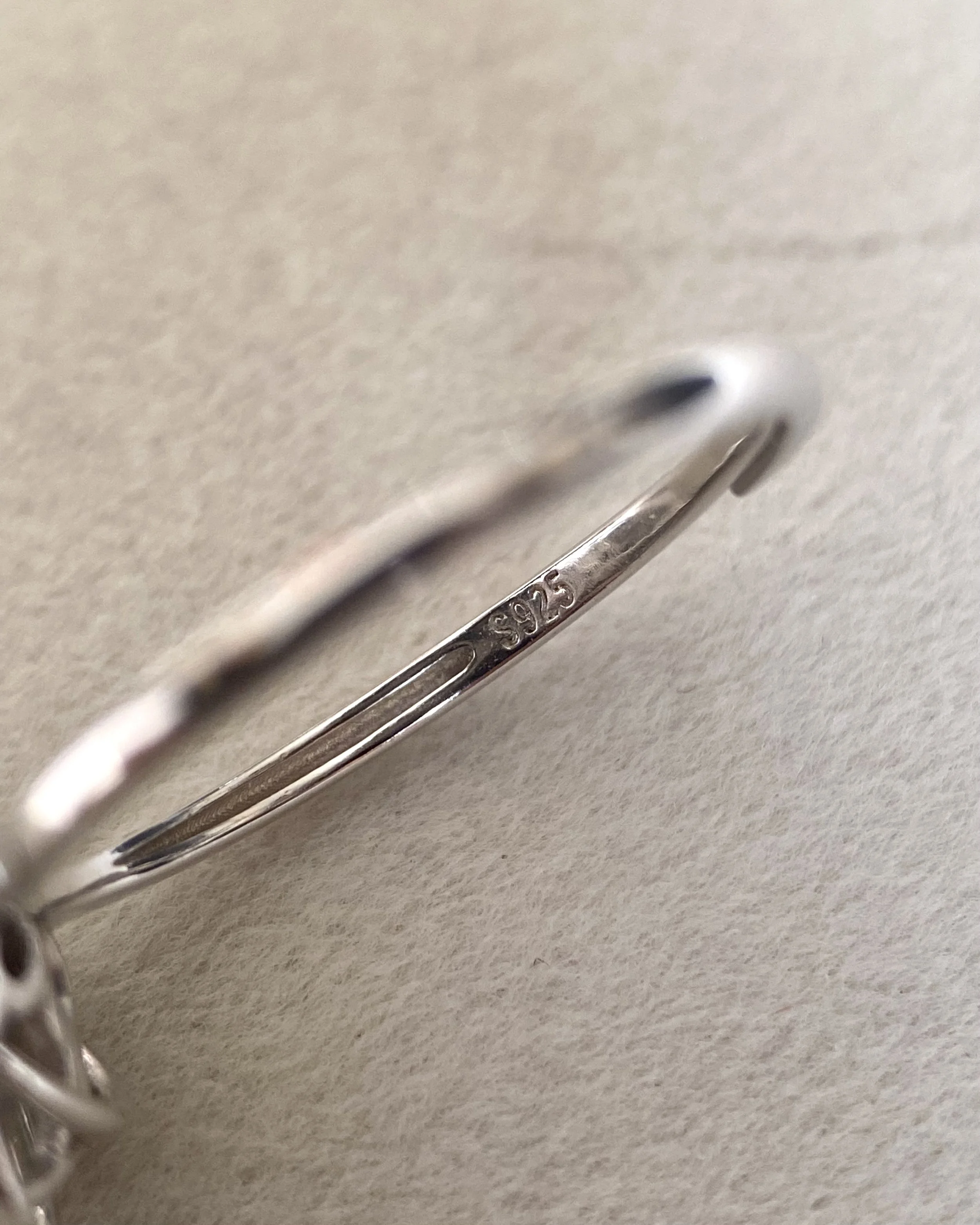 Giant 9.2mm Natural Crystal Silver-Grey Japanese Madama Akoya Pearl Ring, Rainbow Overtones, Celestial Orbit-Inspired S925 Silver Starlit Pearls