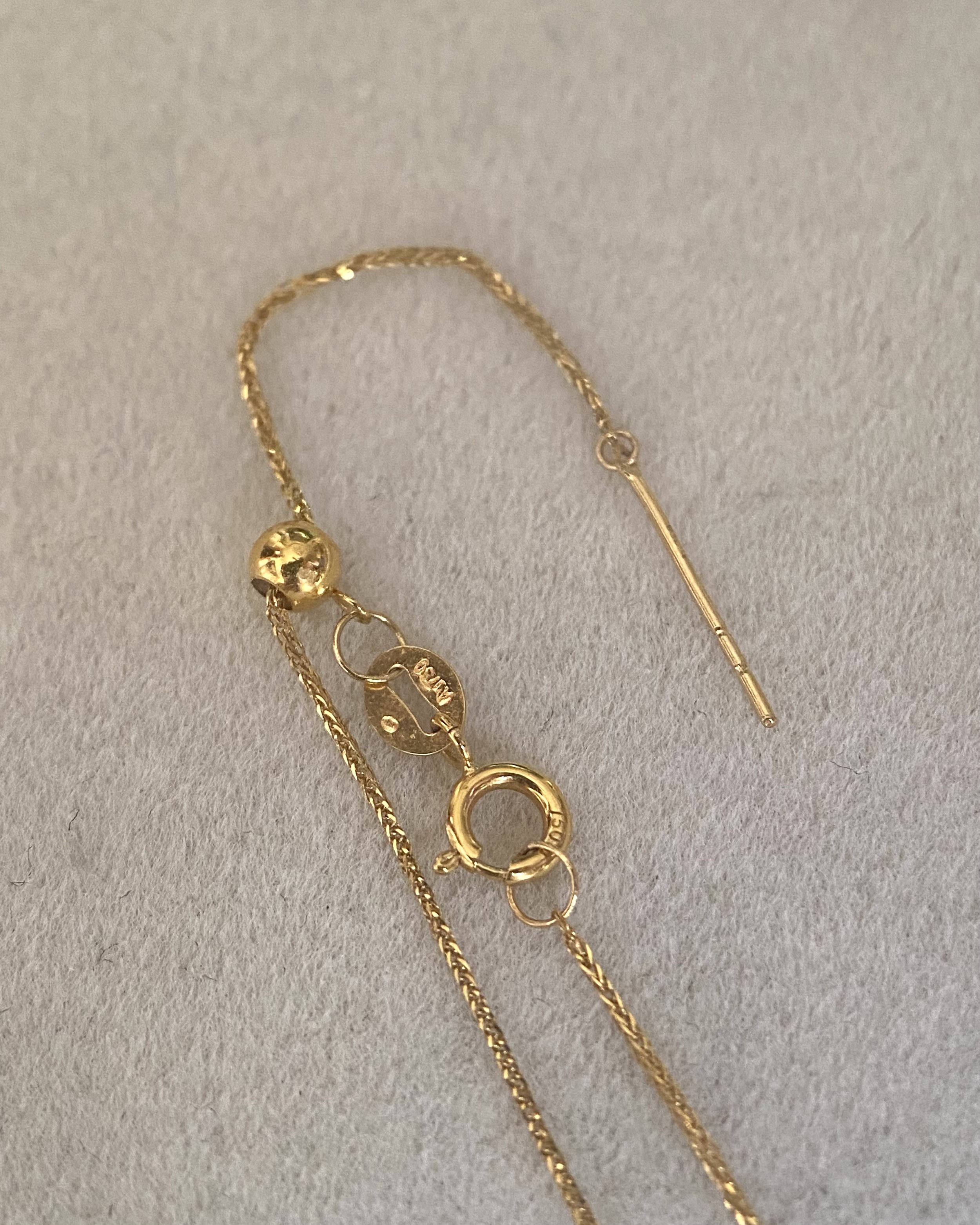 Exceptional 8mm Japanese Sakura Pink Koshimono Akoya Pearl Necklace, Aurora Tennyo Grade Lustre, 18K Solid Gold Adjustable Twisted Chain 19" Starlit Pearls