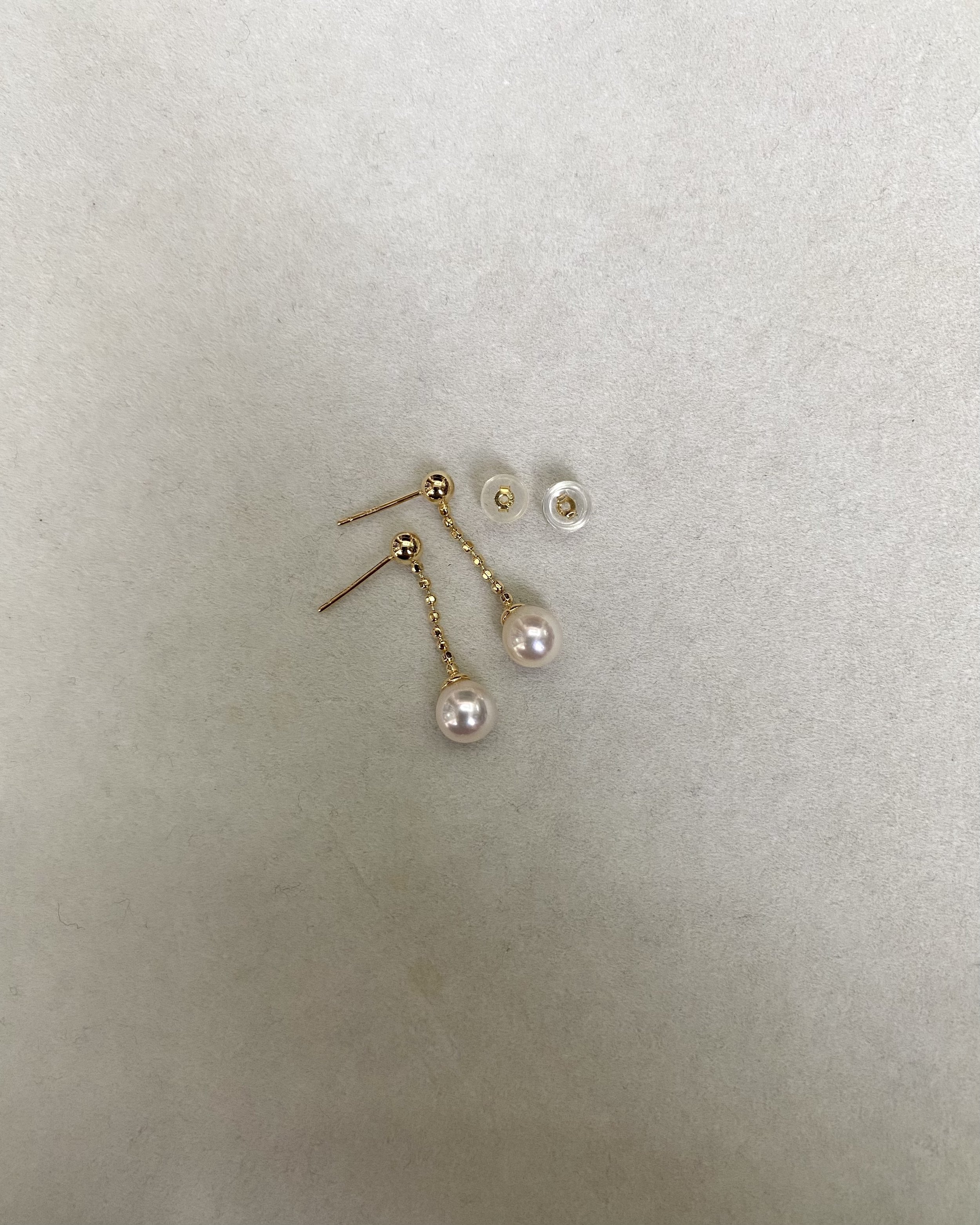 Premium Sakura-Pink Japanese Koshimono Akoya Pearl Drop Earrings, Aurora Lustre, S925 Sculptural Bead-Link Chain Design, Jewellery Showpiece Starlit Pearls