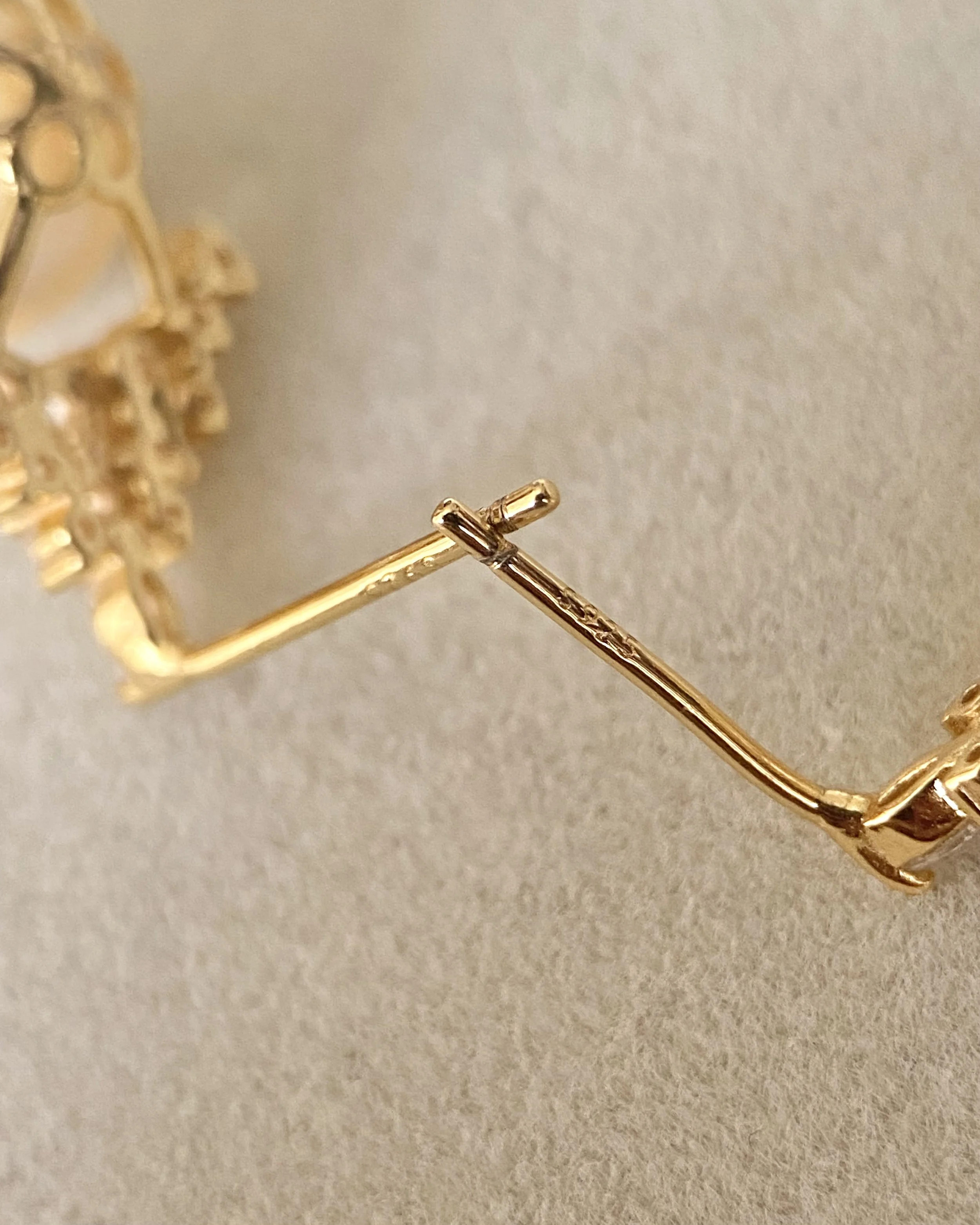 Top Quality Giant 9.2mm Japanese White Koshimono Akoya Pearl Earrings, Crown S925 Pavé Design, Exceptional High-Intensity Lustre Starlit Pearls