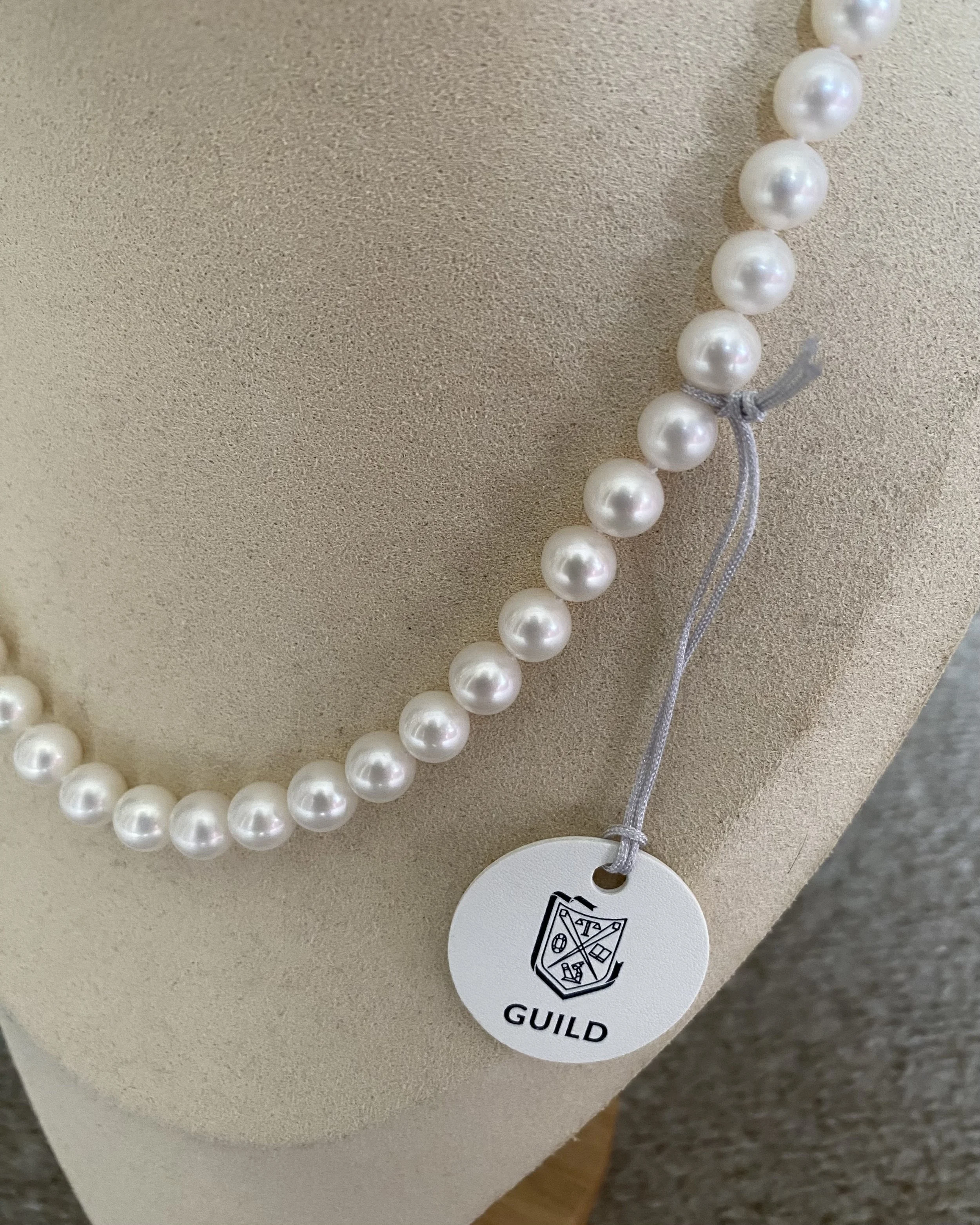Guild Certified Superior Snow White Nucleus-Free Freshwater Pearl Necklace 8mm, Satin Lustre, S925 Silver Convertible Floral Clasp Starlit Pearls